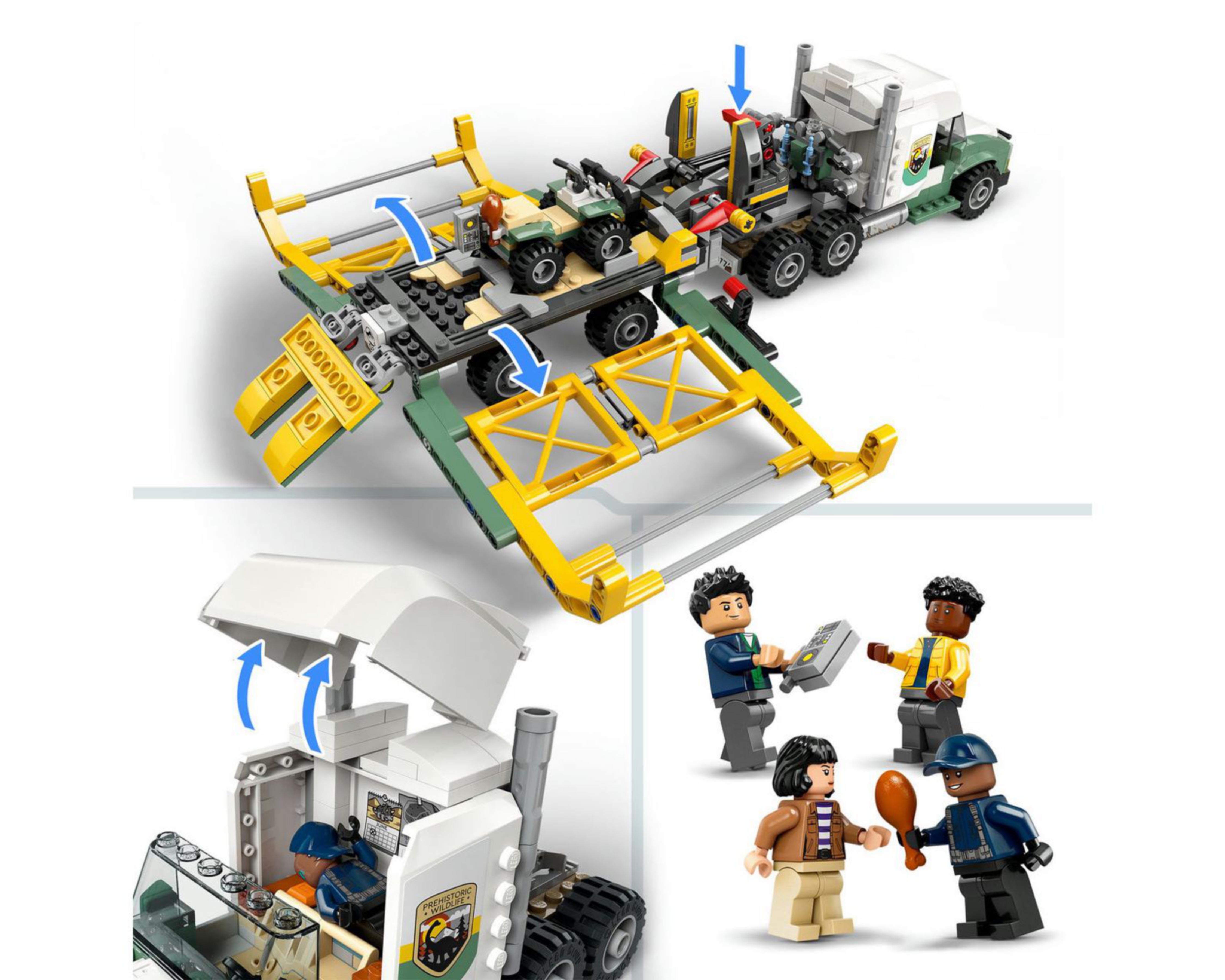 Foto 9 pulgar | LEGO Jurassic World Misiones Dinosaurio: Camión de Transporte del Allosaurus