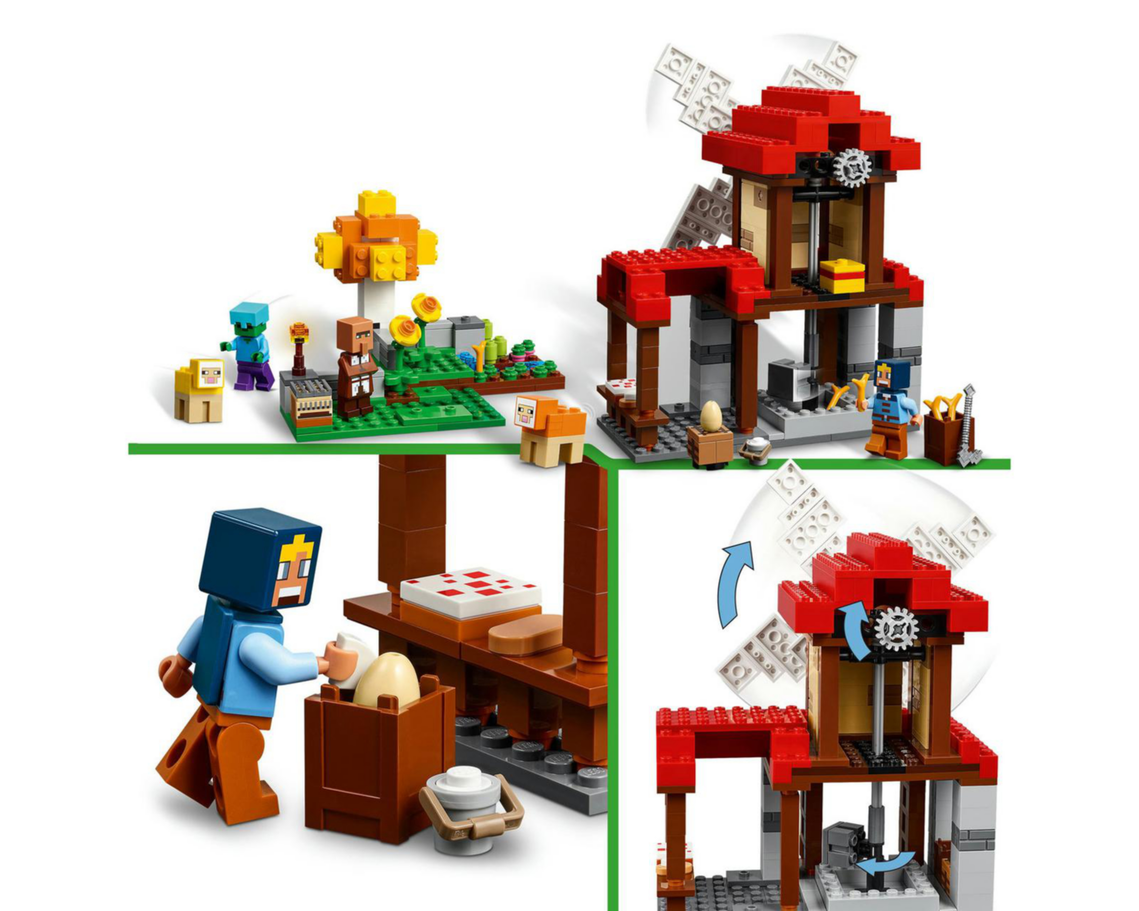 Foto 8 pulgar | LEGO Minecraft La Granja del Molino