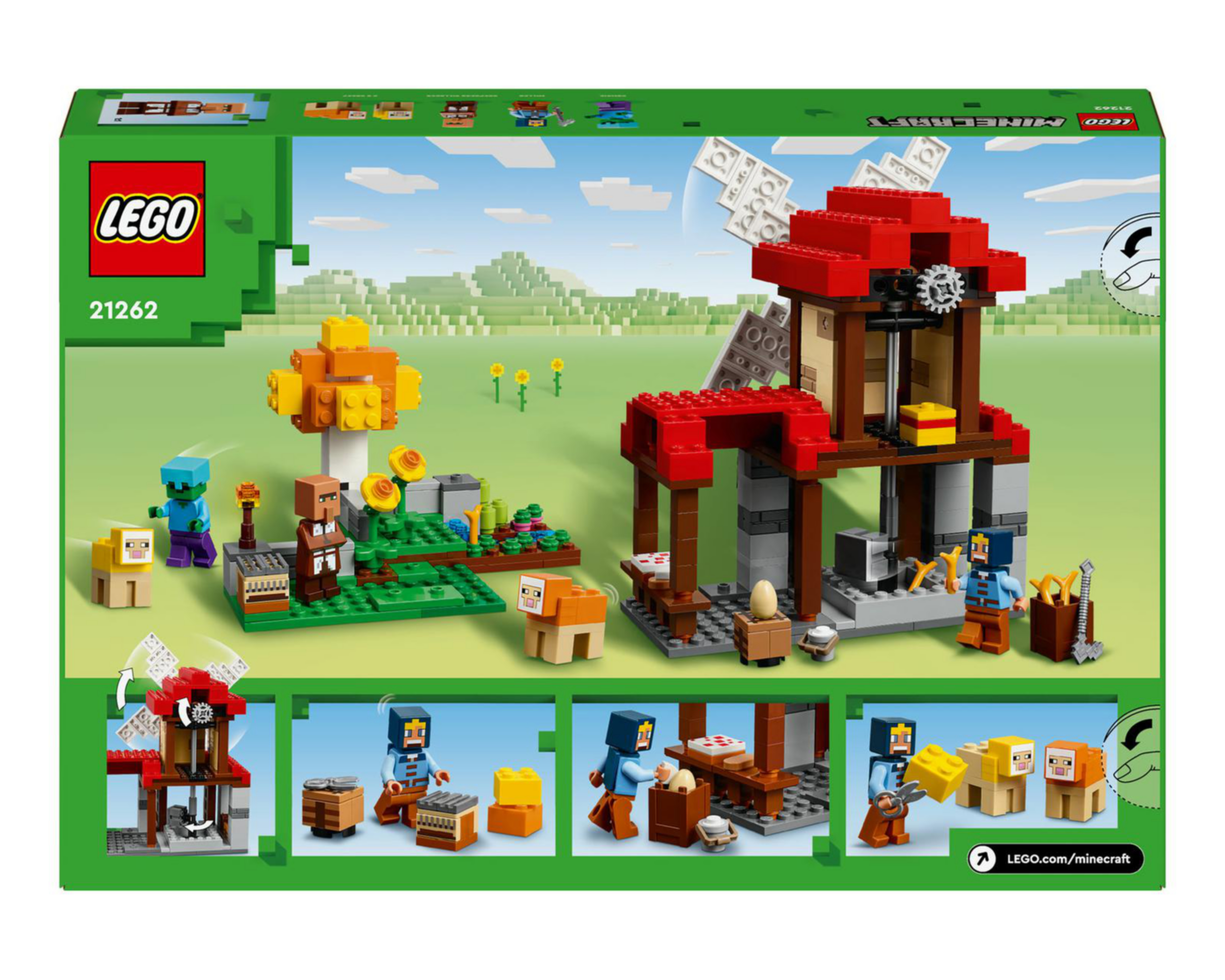 Foto 10 pulgar | LEGO Minecraft La Granja del Molino