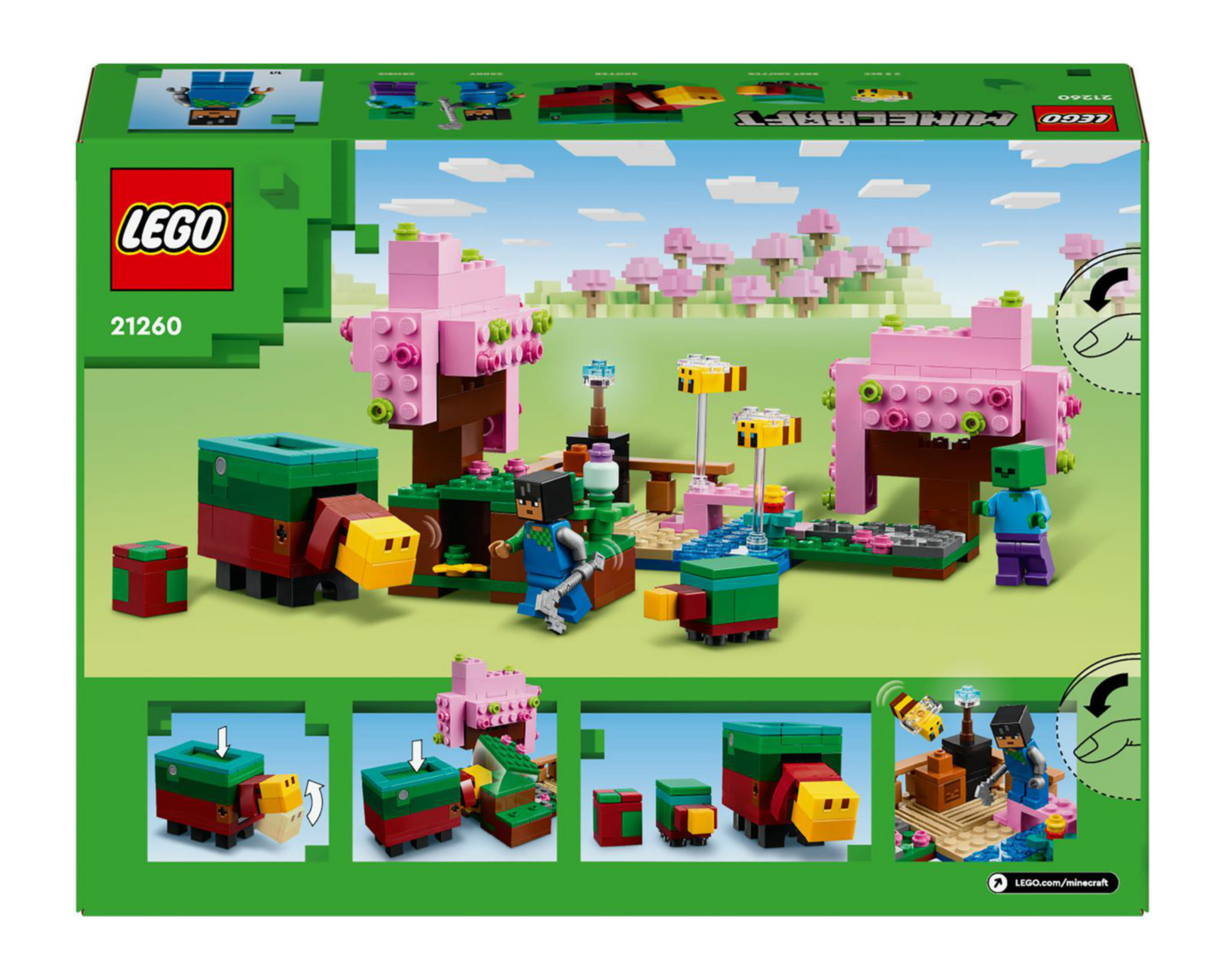 Foto 10 pulgar | LEGO Minecraft El Jardín de Cerezo en Flor