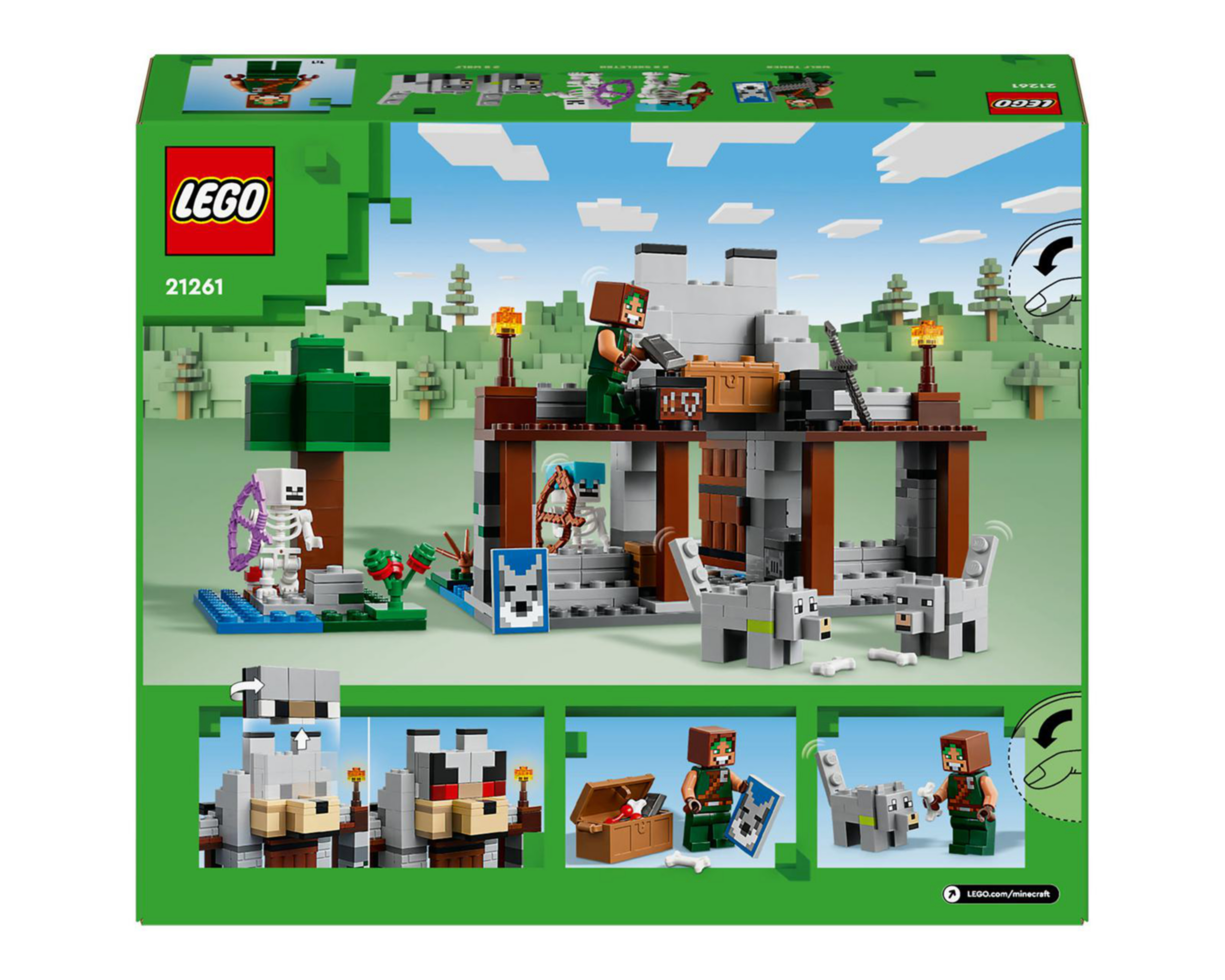 Foto 9 | LEGO Minecraft La Fortaleza del Lobo