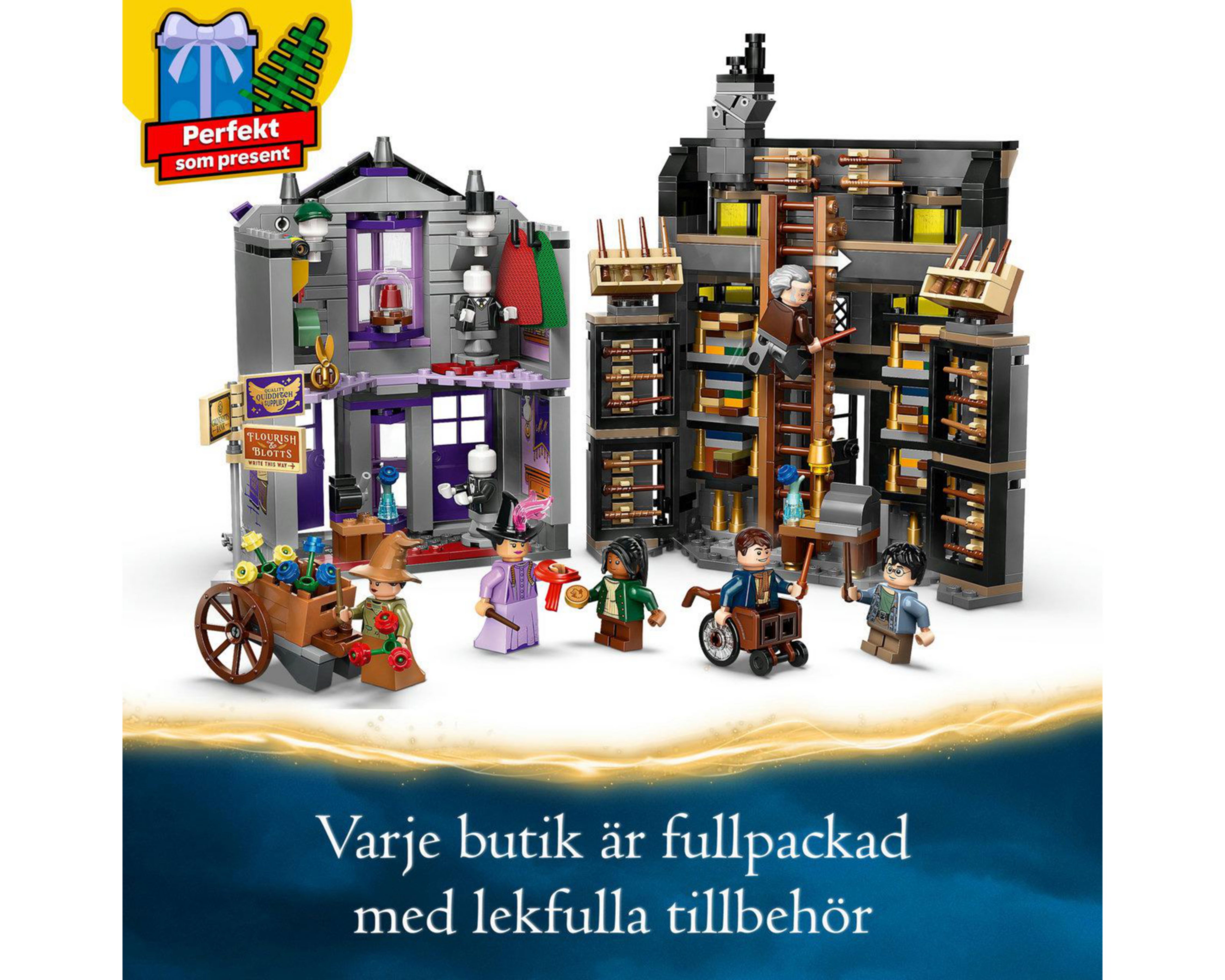 Foto 8 pulgar | LEGO Harry Potter Ollivanders y las Túnicas de Madam Malkin
