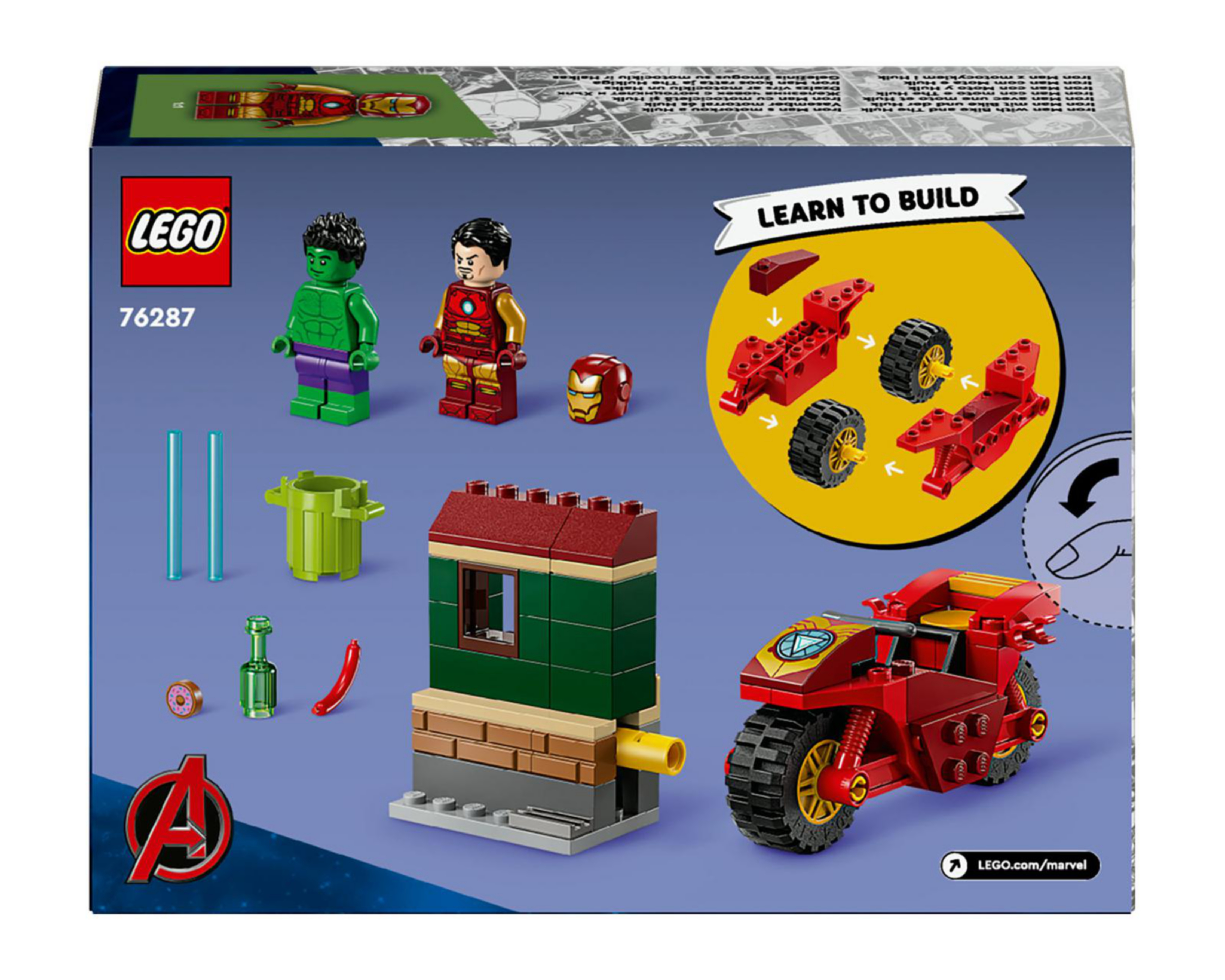 Foto 9 | LEGO Marvel Iron Man con Moto y Hulk