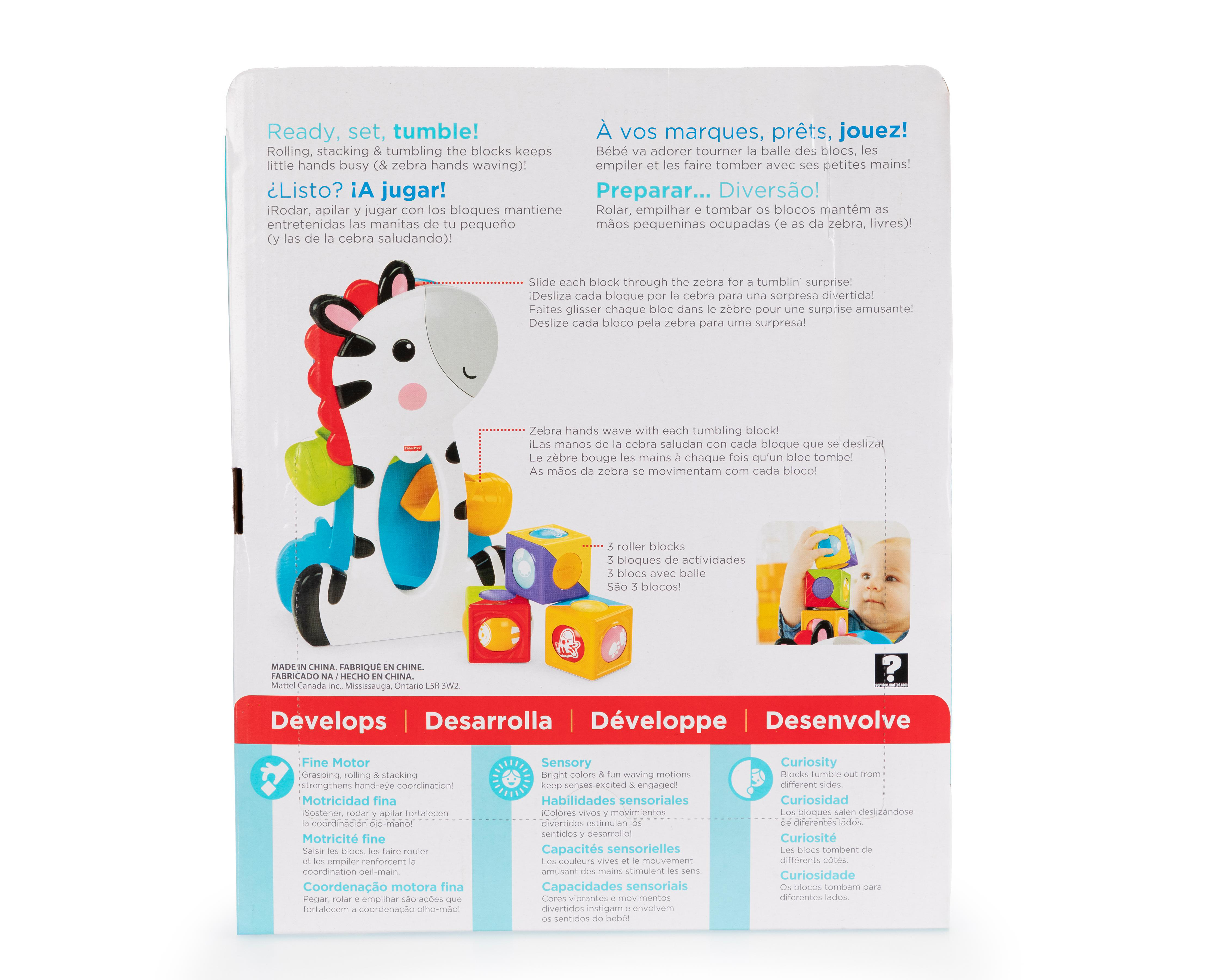 Foto 2 | Cebra Bloques de Actividades Fisher-Price
