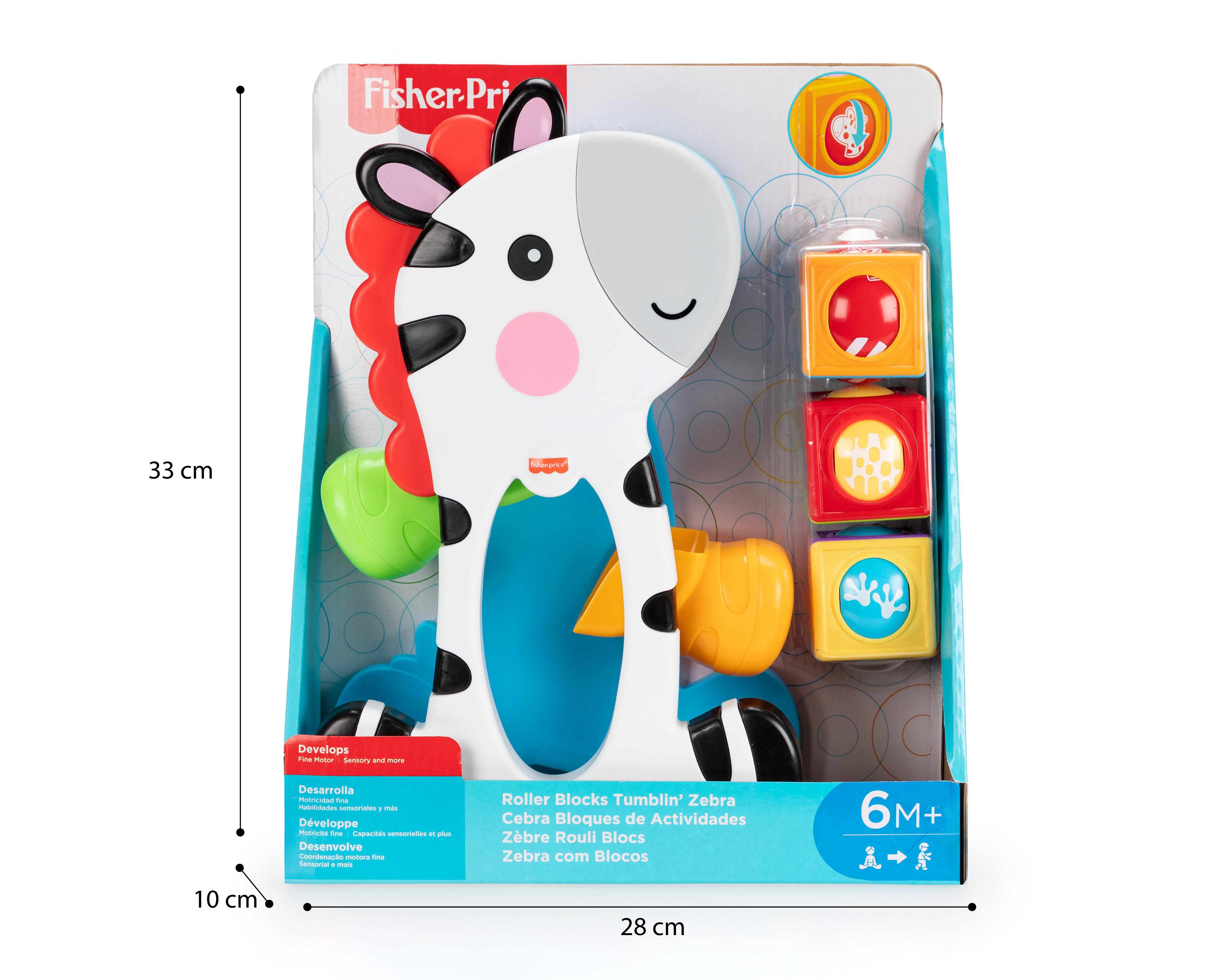 Foto 4 pulgar | Cebra Bloques de Actividades Fisher-Price