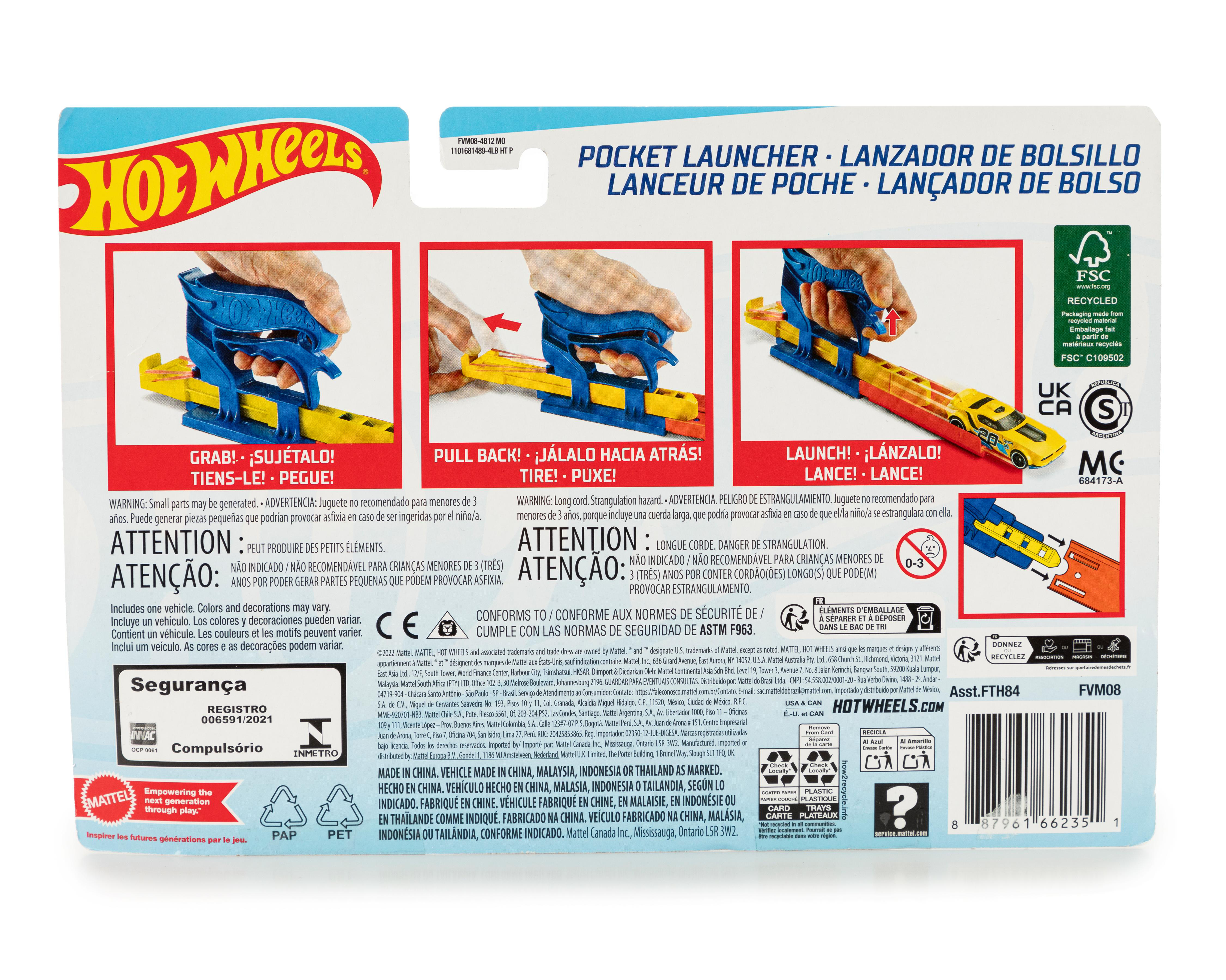 Foto 2 | Lanzador de Bolsillo Hot Wheels