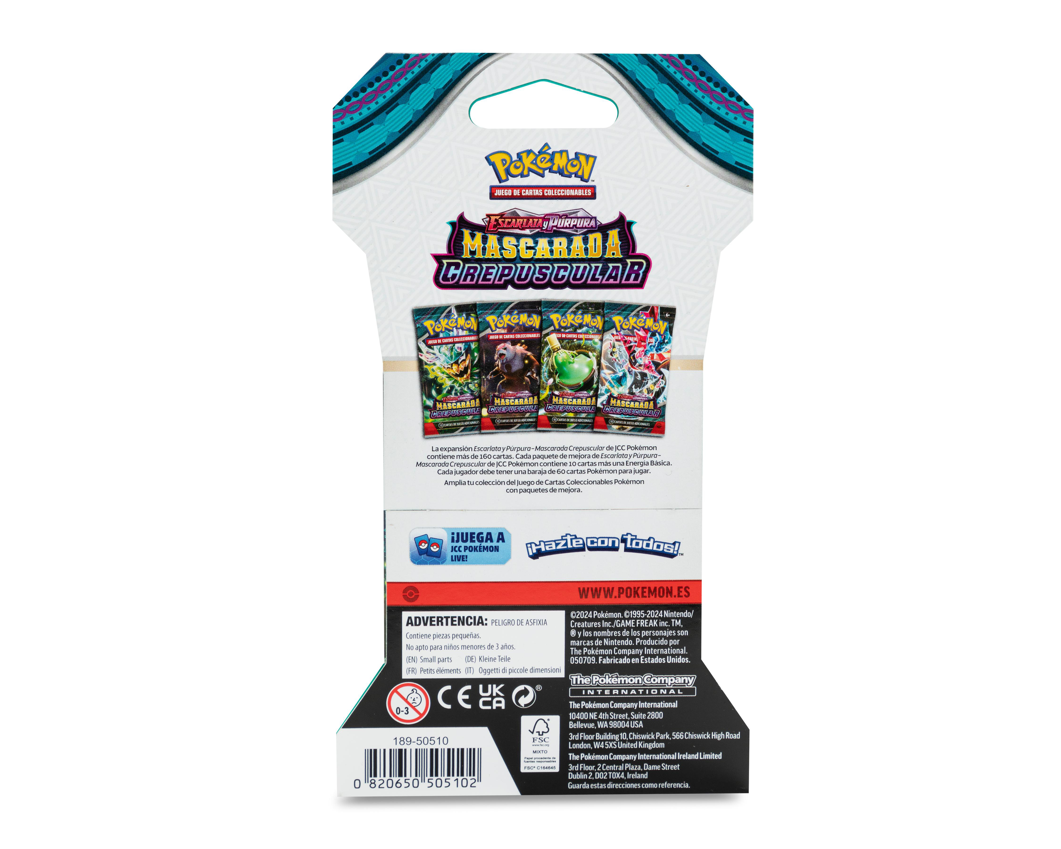 Foto 3 pulgar | Juego de Cartas Coleccionables Pokémon