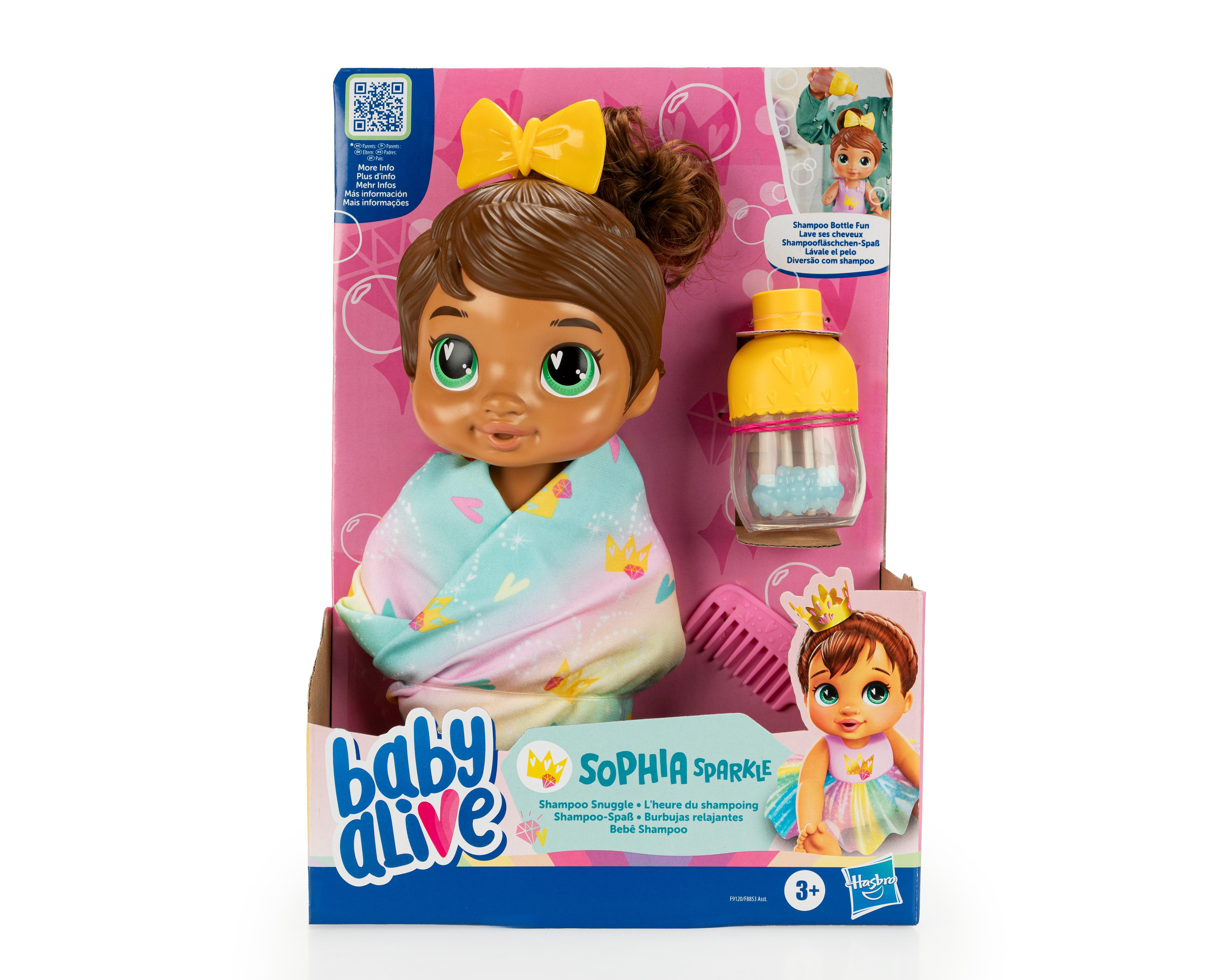 Foto 2 pulgar | Muñeca Baby Alive Sophia Sparkle Burbujas Relajantes