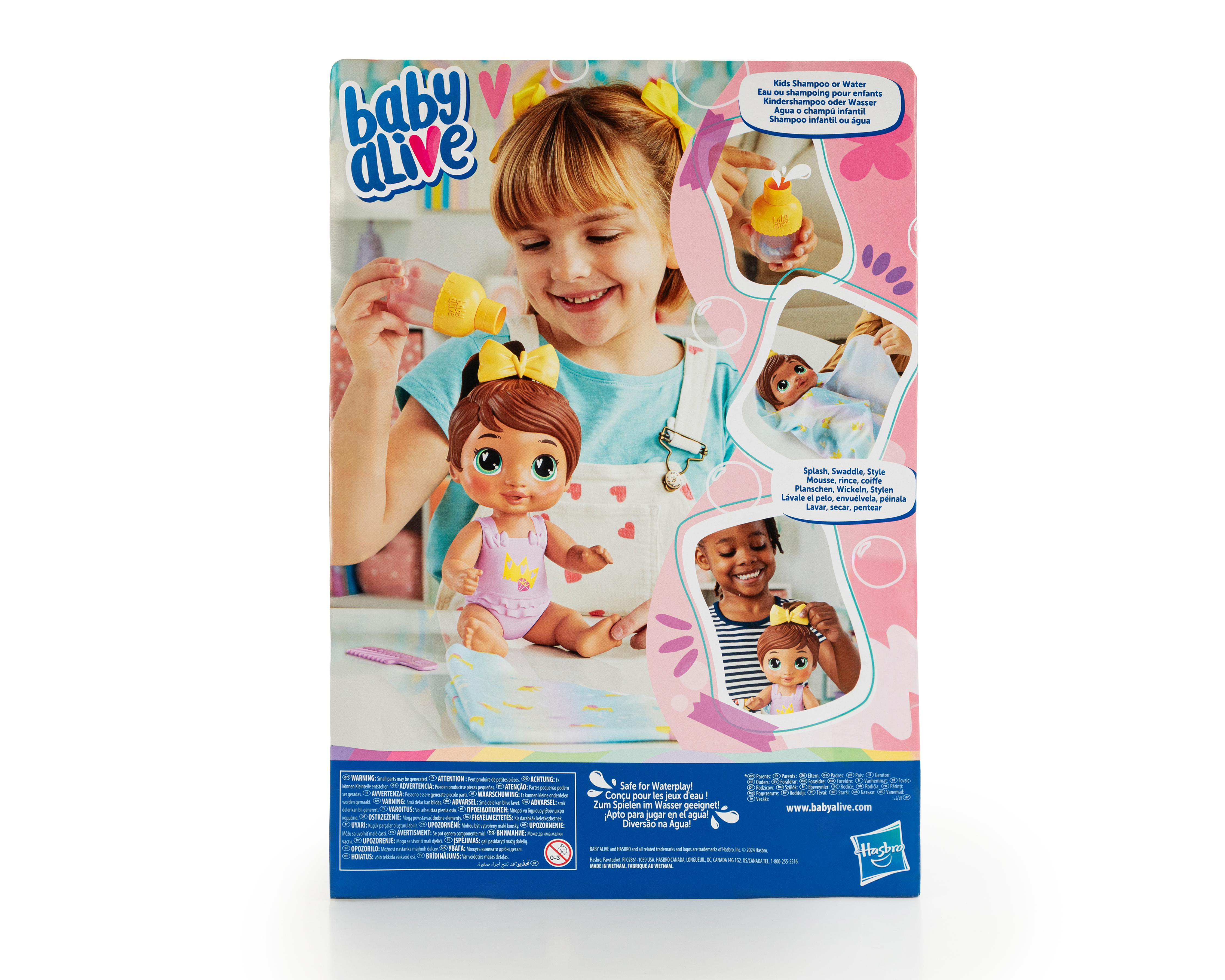 Foto 3 pulgar | Muñeca Baby Alive Sophia Sparkle Burbujas Relajantes