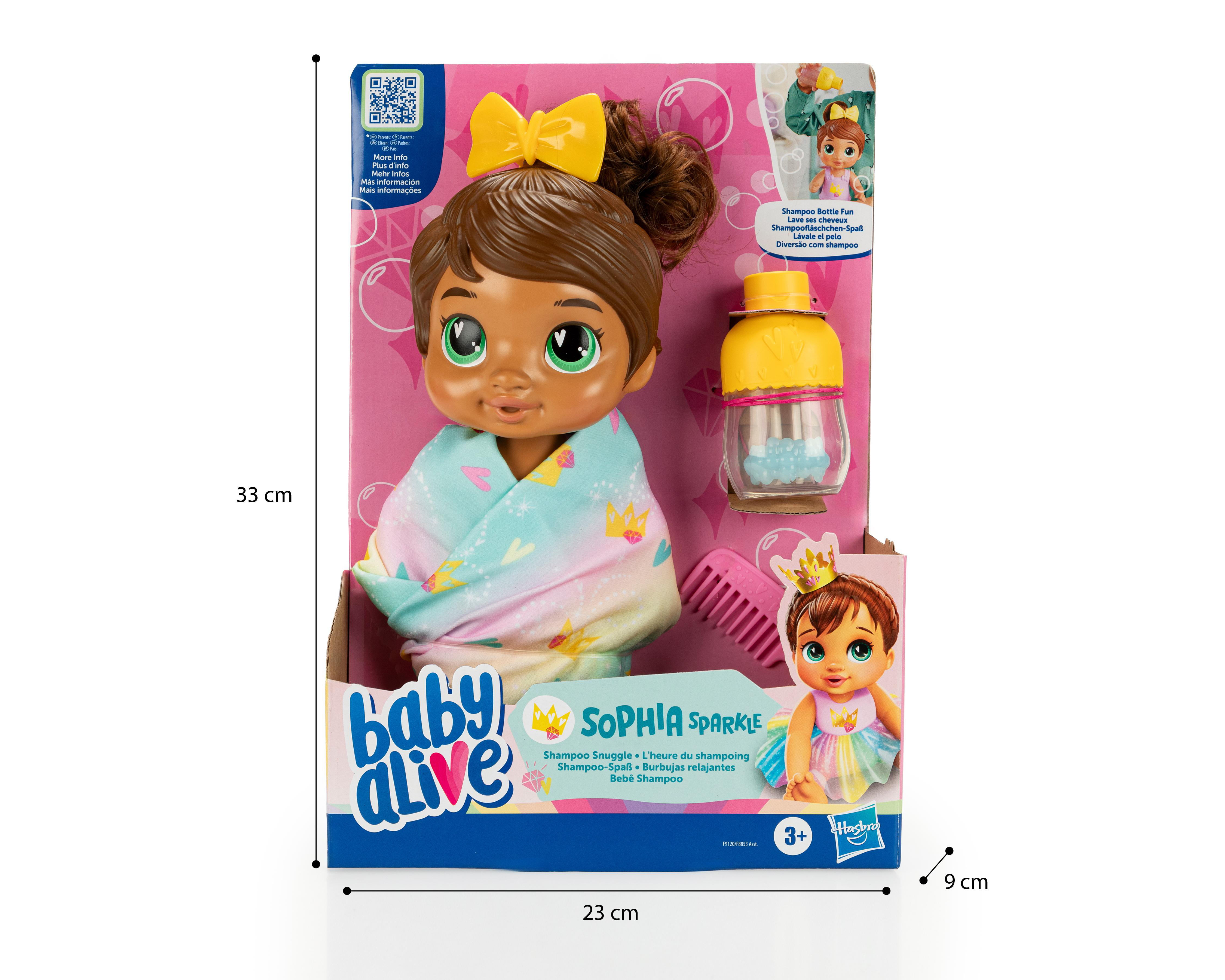Foto 4 pulgar | Muñeca Baby Alive Sophia Sparkle Burbujas Relajantes