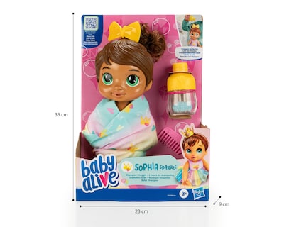 Foto 3 | Muñeca Baby Alive Sophia Sparkle Burbujas Relajantes