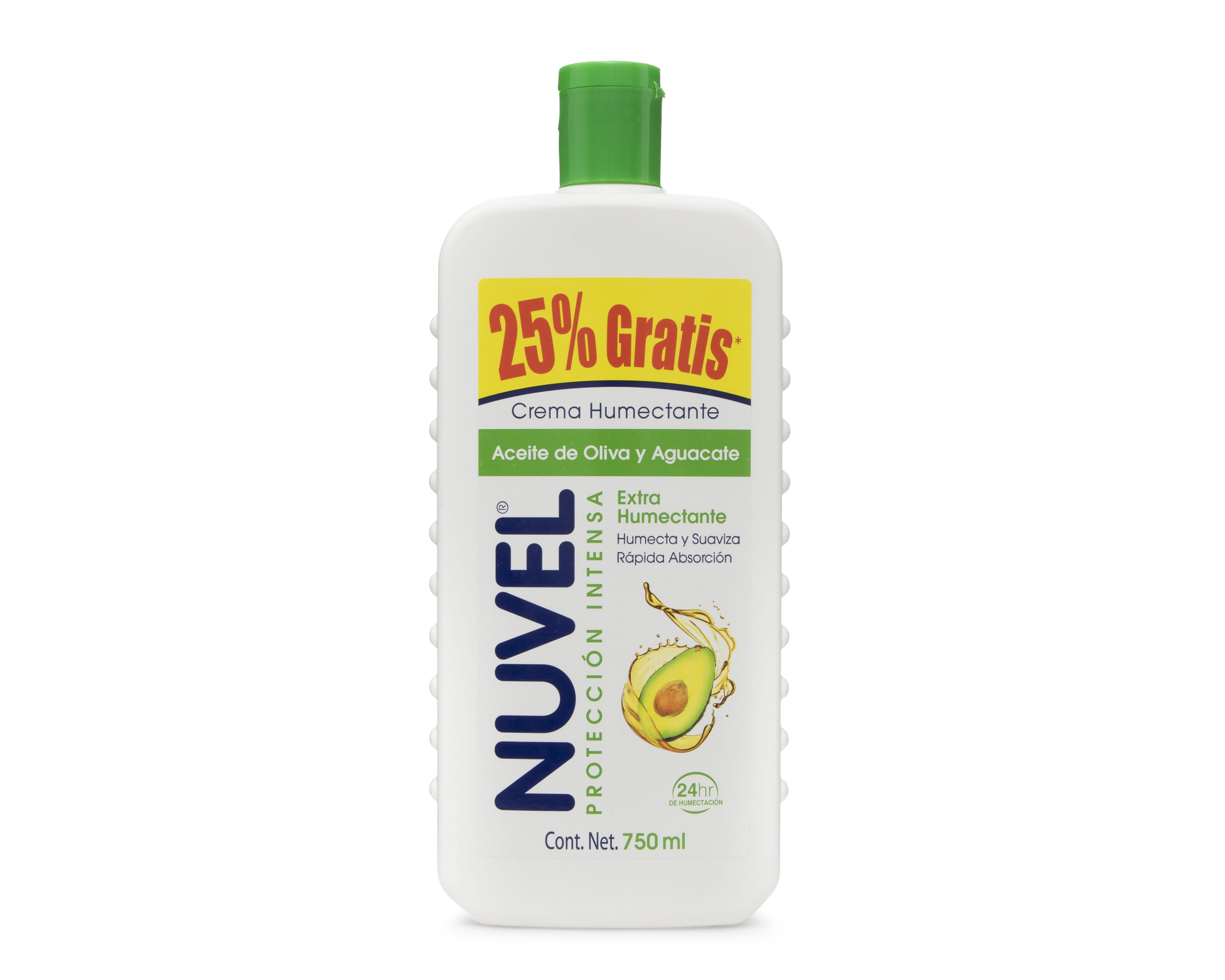Foto 2 pulgar | Crema Corporal Nuvel Protección Intensa Extra Humectante 750 ml