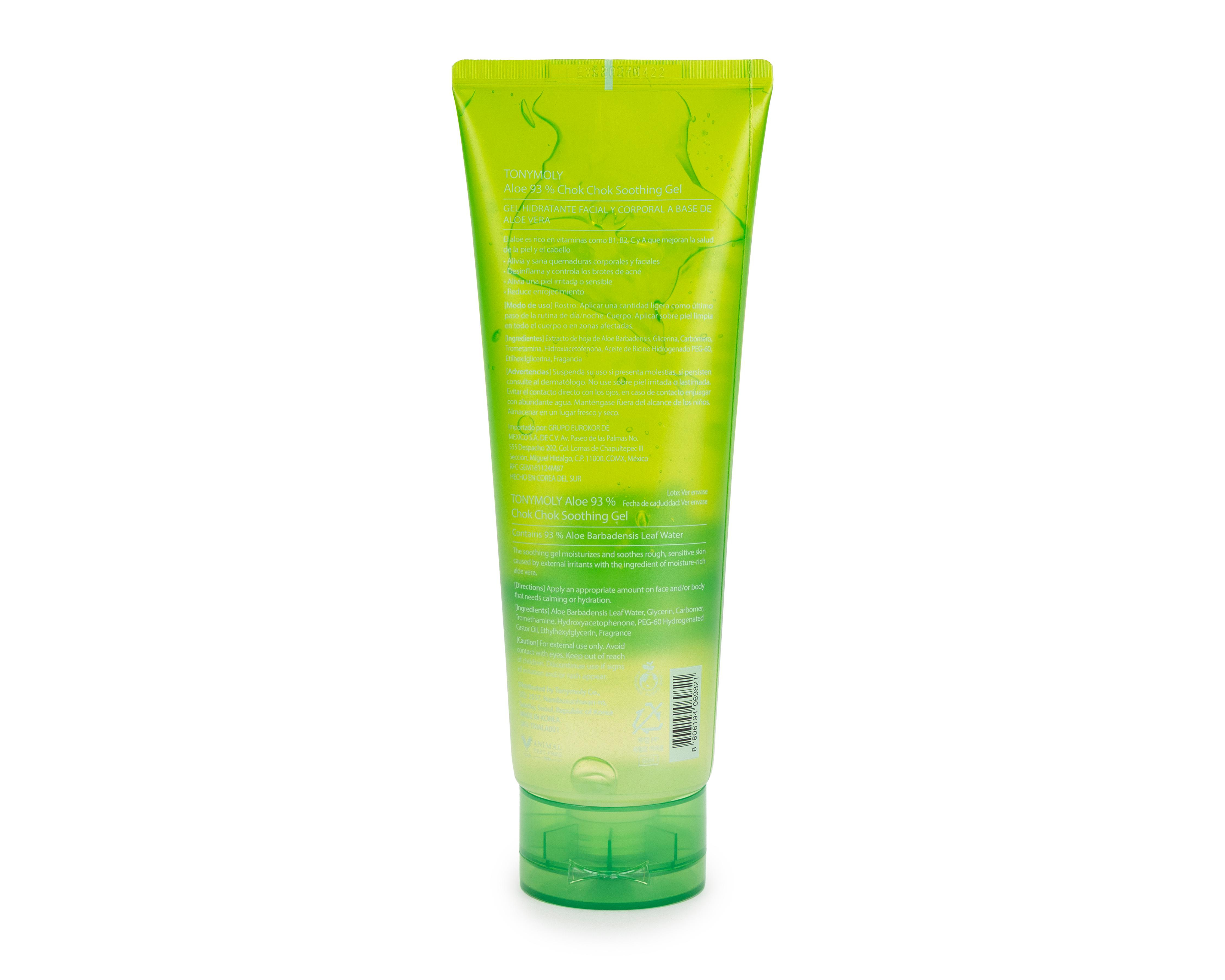 Foto 3 pulgar | Gel Hidratante Facial y Corporal Aloe Vera Tony Moly 250 ml