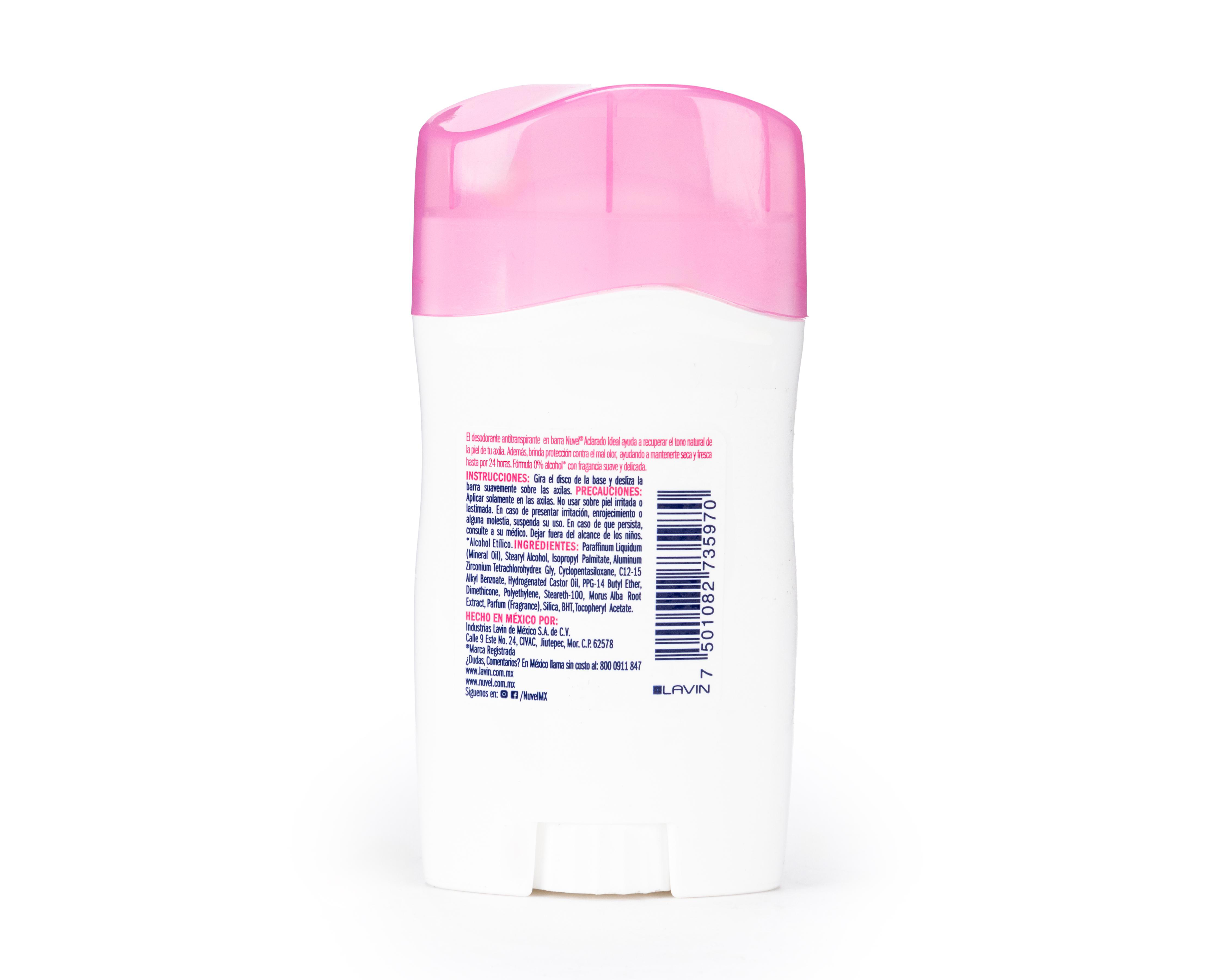 Foto 2 | Desodorante Nuvel Aclarado Ideal sin Alcohol 45 g
