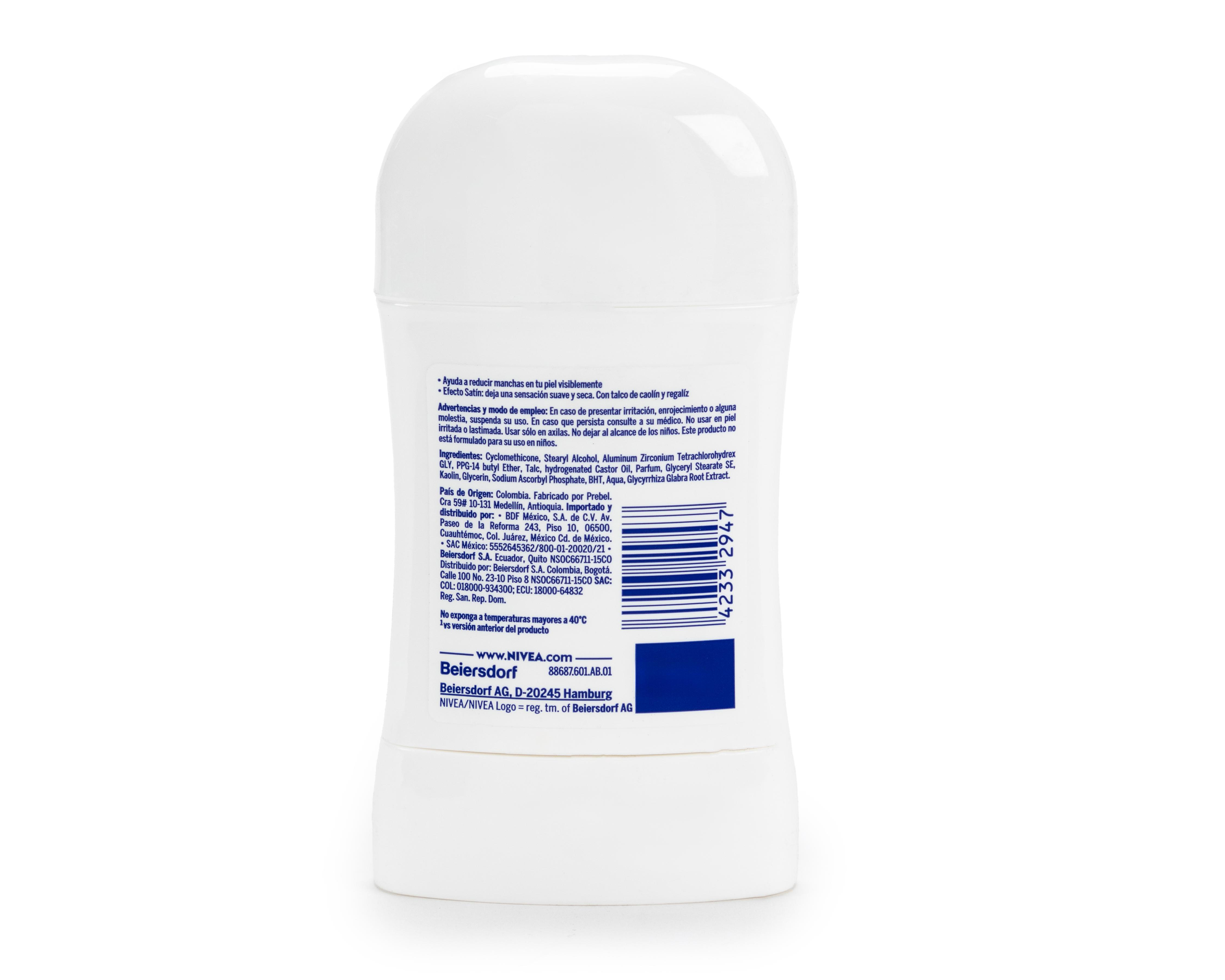 Foto 3 pulgar | Desodorante en Barra Nivea Tono Natural Efecto Satín 50 g