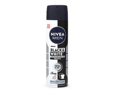 Foto 1 | Desodorante en Aerosol Nivea Men Black & White Invisible 150 ml