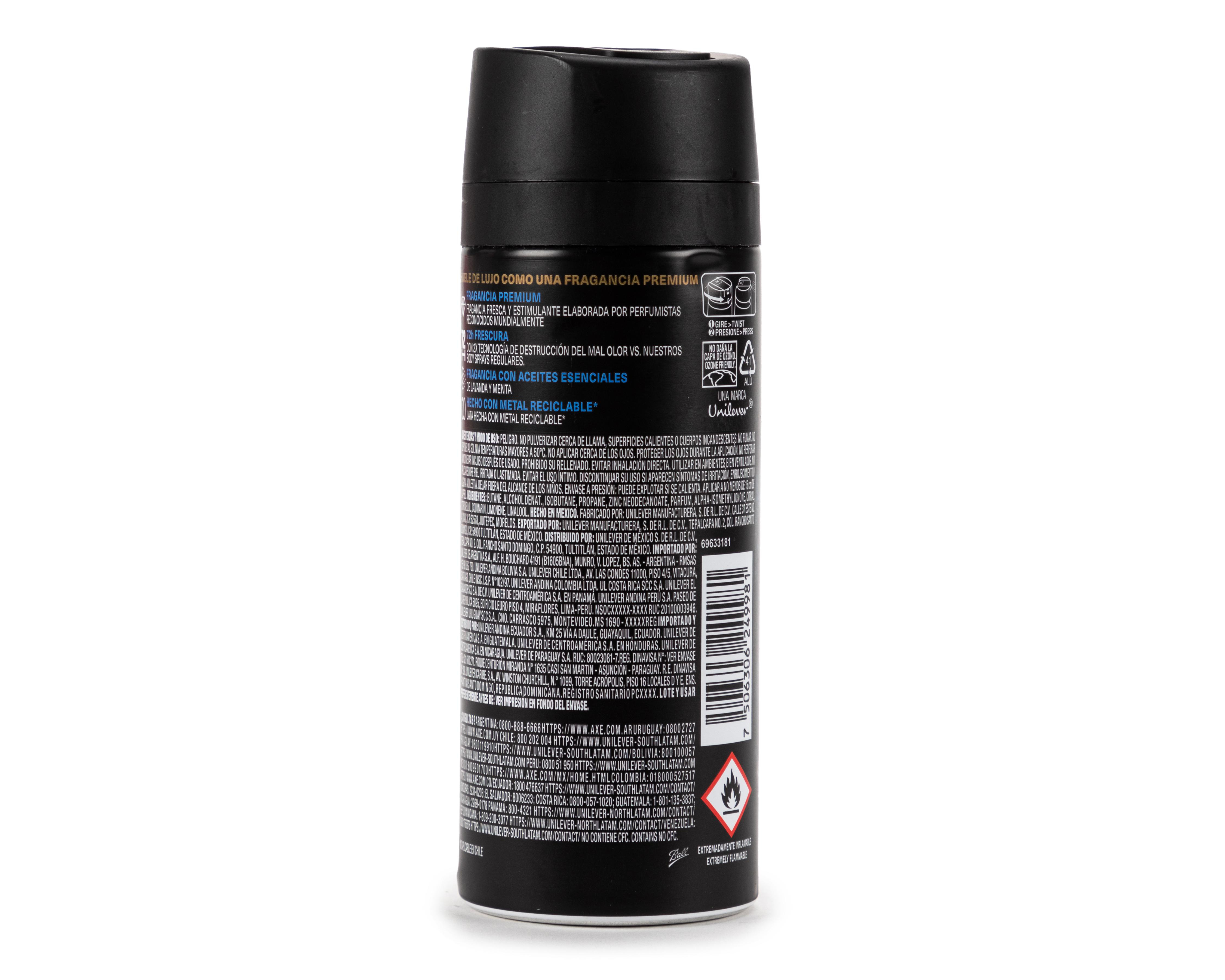 Foto 3 pulgar | Desodorante en Aerosol Axe Blue Lavender 150 ml