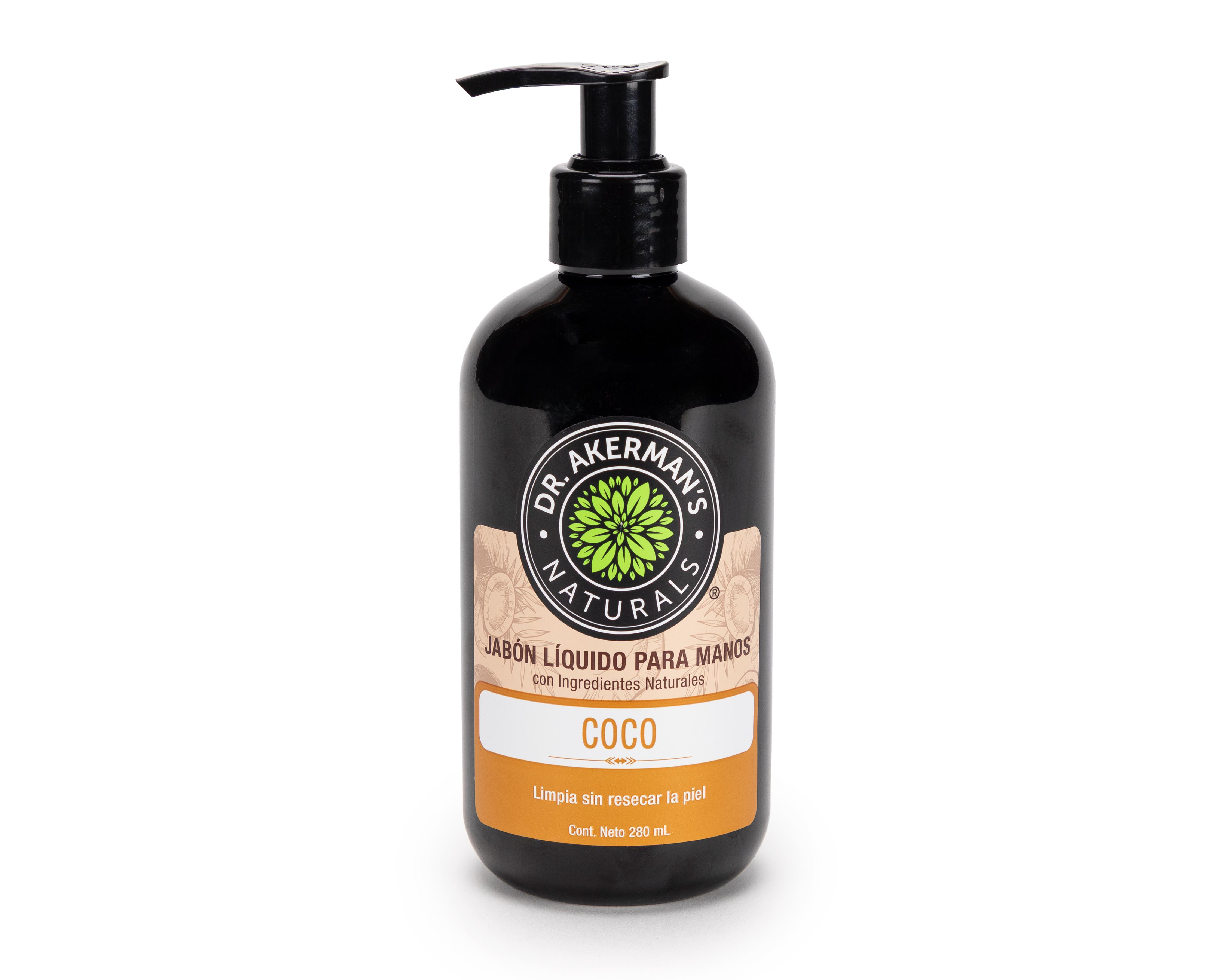 Jabón Líquido para Manos Dr. Akerman's con Pantenol y Aceite de Coco 280 ml