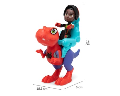 Foto 7 | Figura Spidey-Rex y Miles Spin Morales Marvel