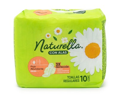 Foto 1 | Toallas Femeninas Naturella con Alas 10 Piezas