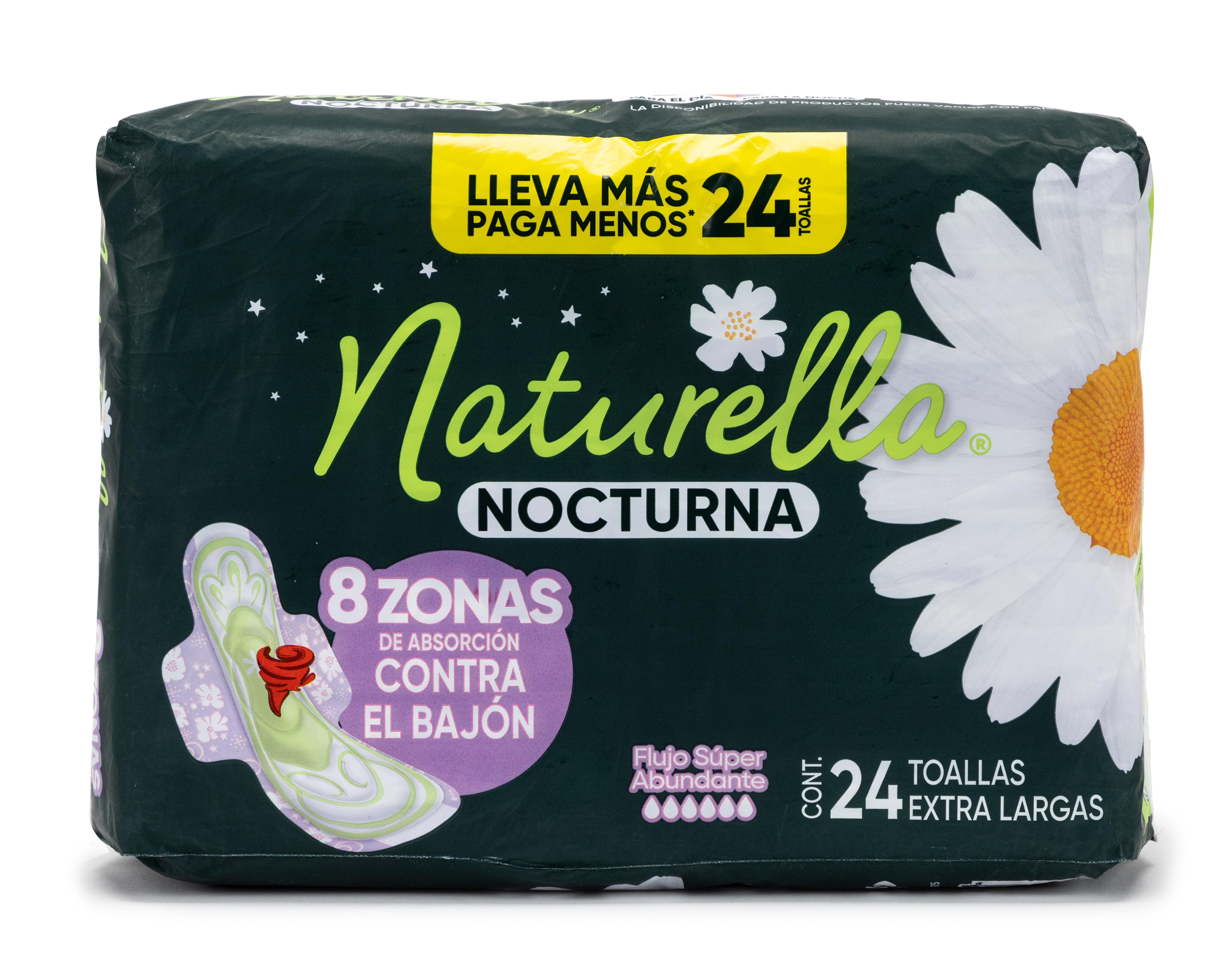 Foto 2 pulgar | Toallas Femeninas Naturella Nocturna 24 Piezas
