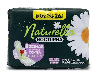 Foto 1 | Toallas Femeninas Naturella Nocturna 24 Piezas