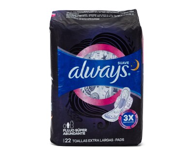 Foto 3 | Toallas Femeninas Always Extra Largas 22 Piezas