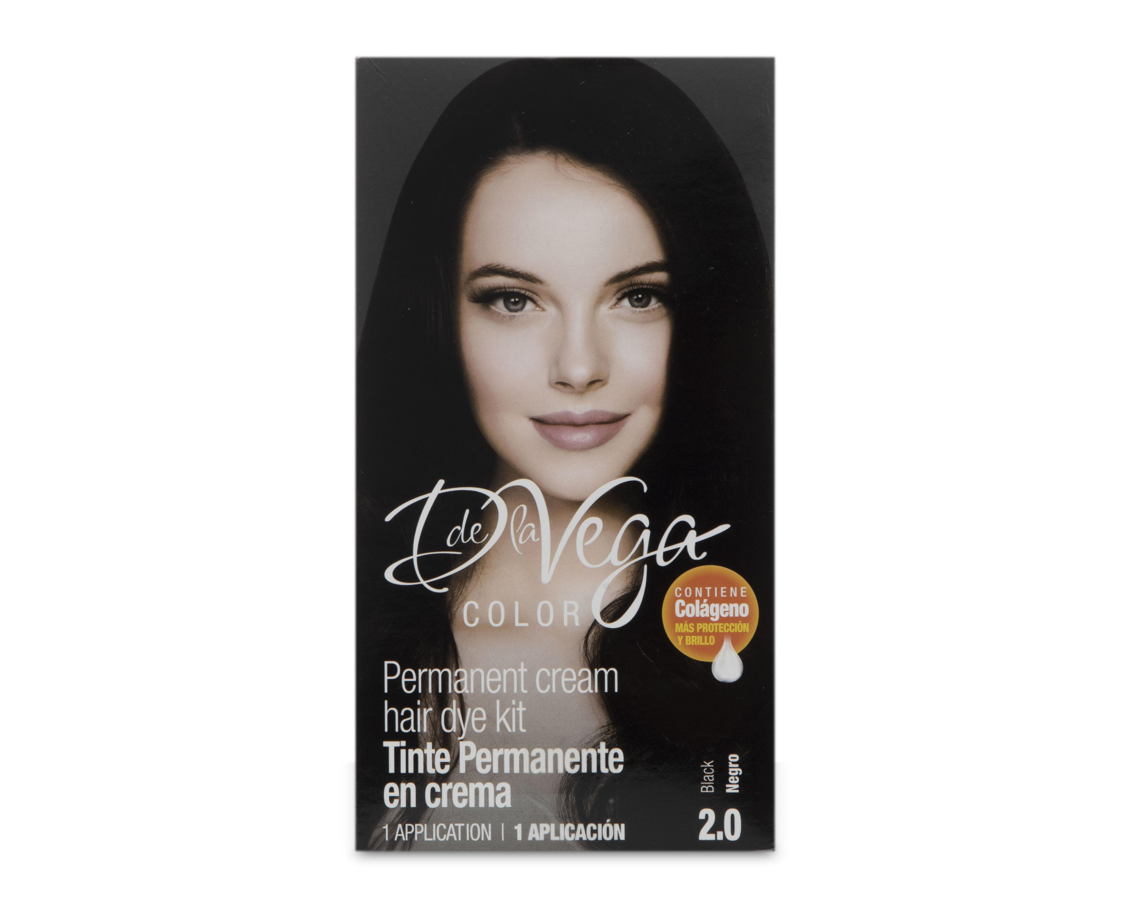Foto 2 pulgar | Tinte para Cabello D de la Vega Negro 2.0