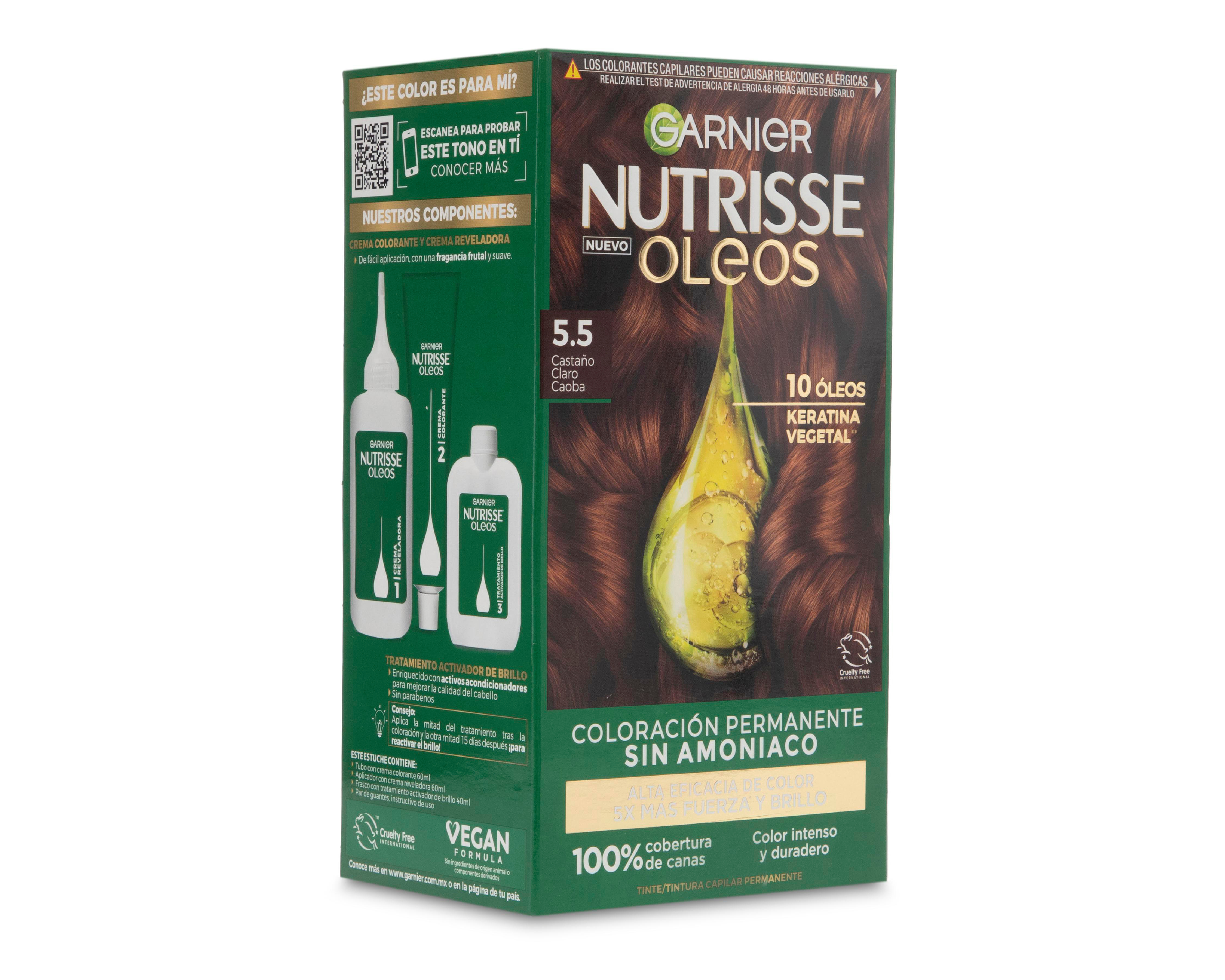 Foto 4 pulgar | Tinte para Cabello Garnier Nutrisse 5.5 Castaño Claro Caoba
