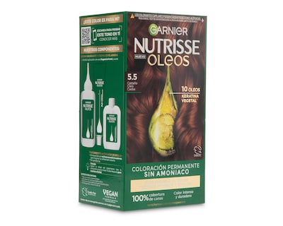 Foto 3 | Tinte para Cabello Garnier Nutrisse 5.5 Castaño Claro Caoba
