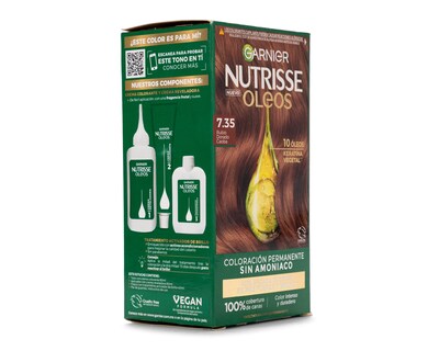 Foto 3 | Tinte para Cabello Nutrisse 7.35 Rubio Dorado Caoba
