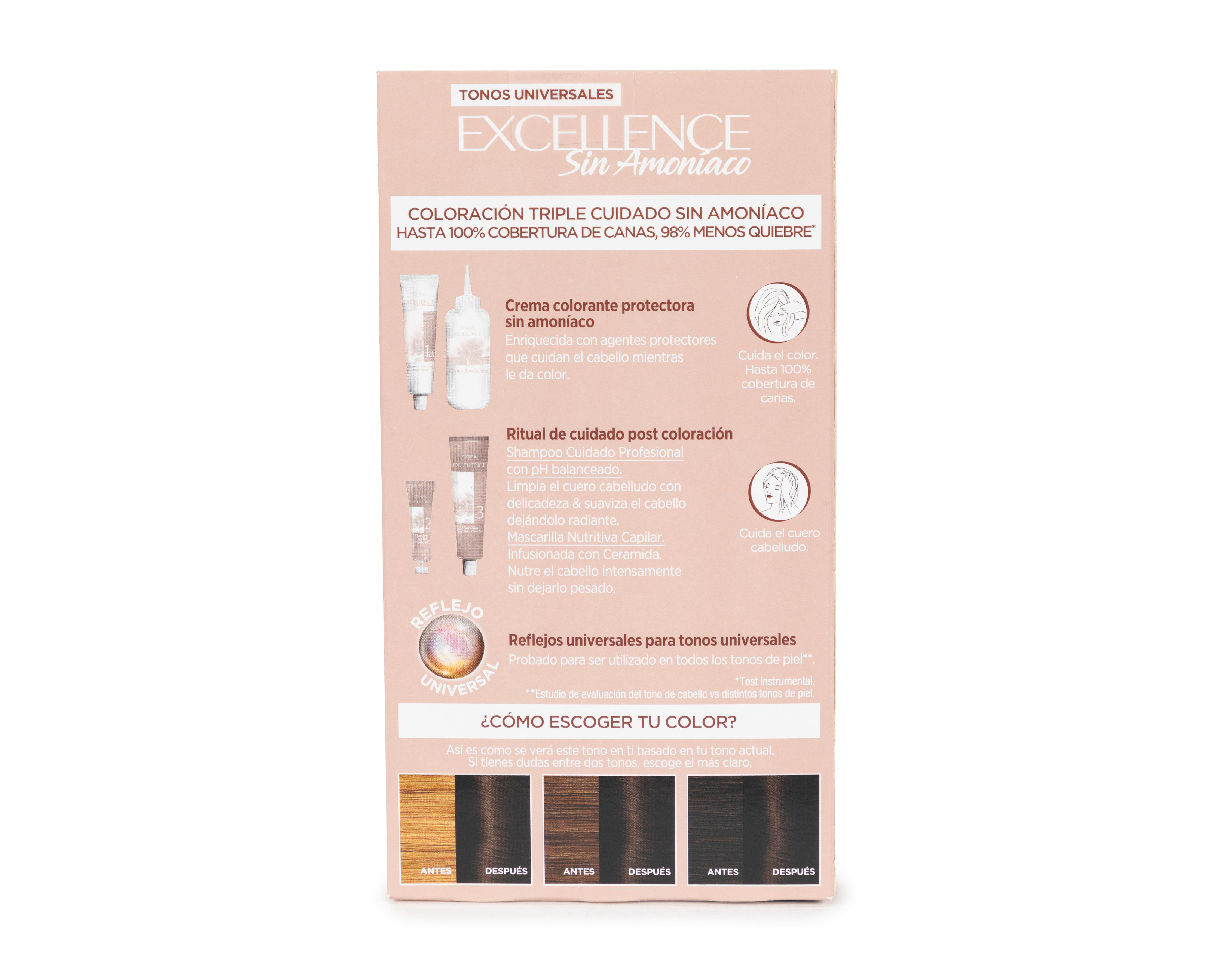 Foto 2 | Tinte para Cabello L'Oréal Excellence 3U Castaño Oscuro Universal