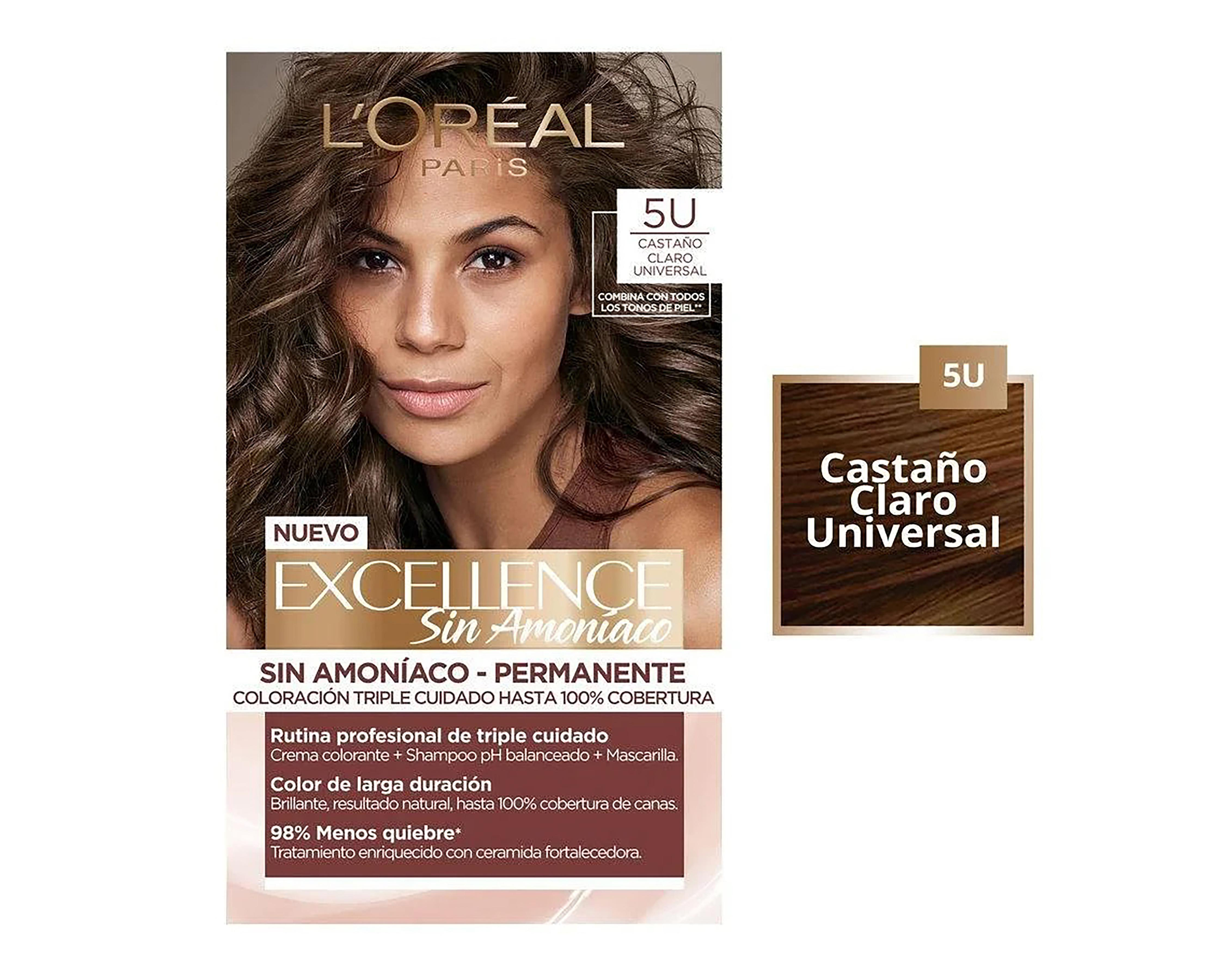 Foto 2 | Tinte para Cabello Imedia Excellence 5U Castaño Claro Universal