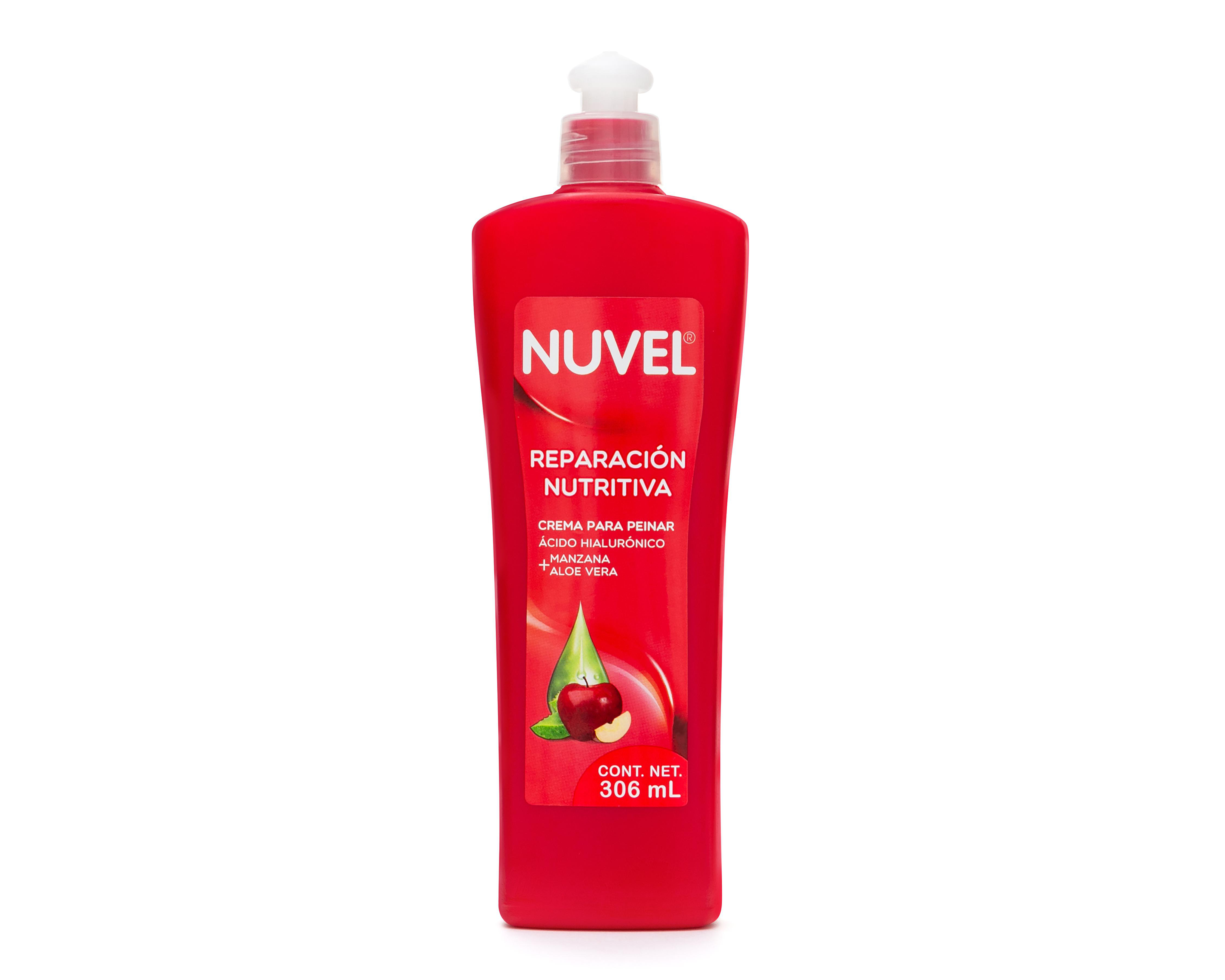 Foto 2 pulgar | Crema para Peinar Nuvel Manzana Aloe Vera 306 ml