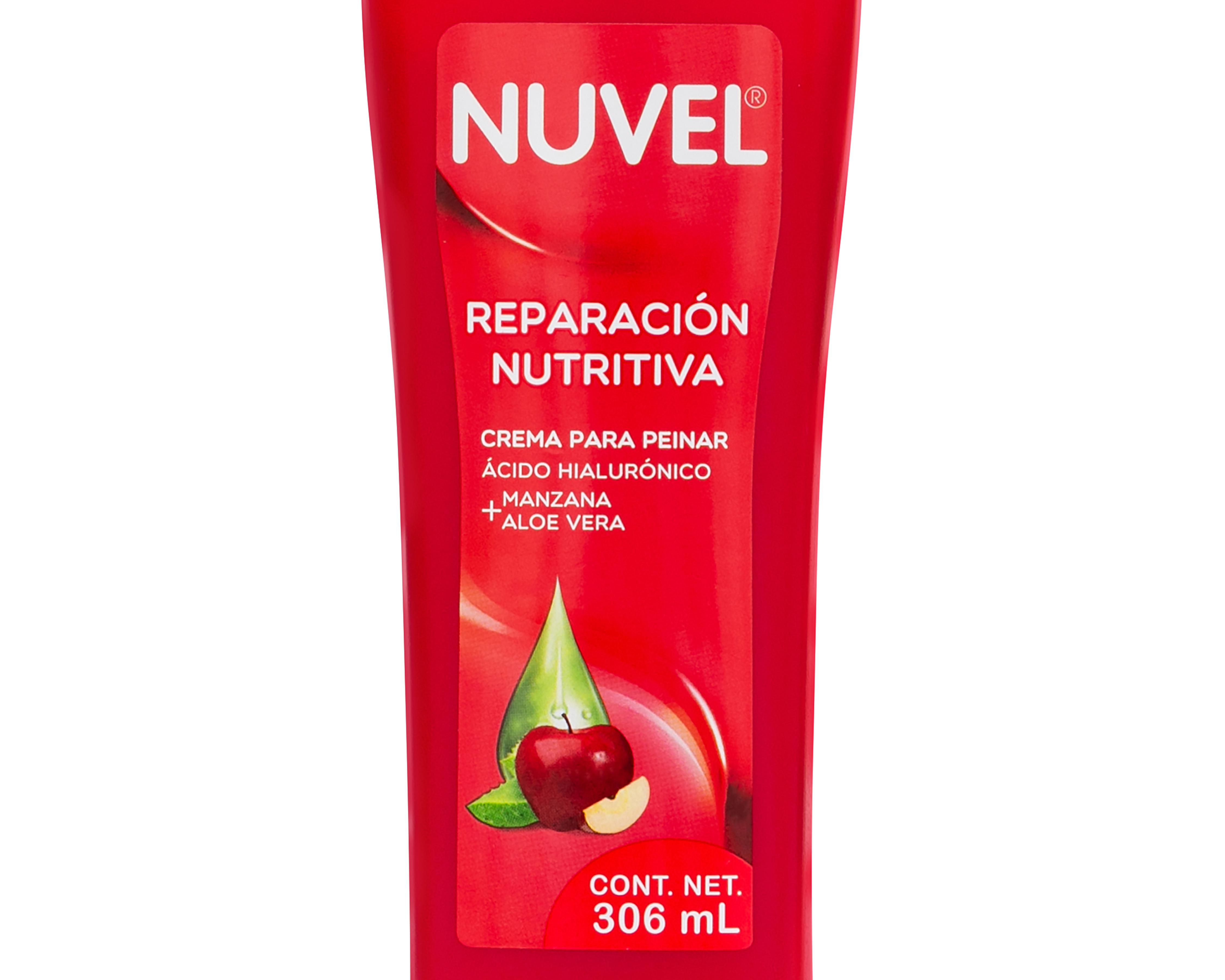 Foto 4 pulgar | Crema para Peinar Nuvel Manzana Aloe Vera 306 ml