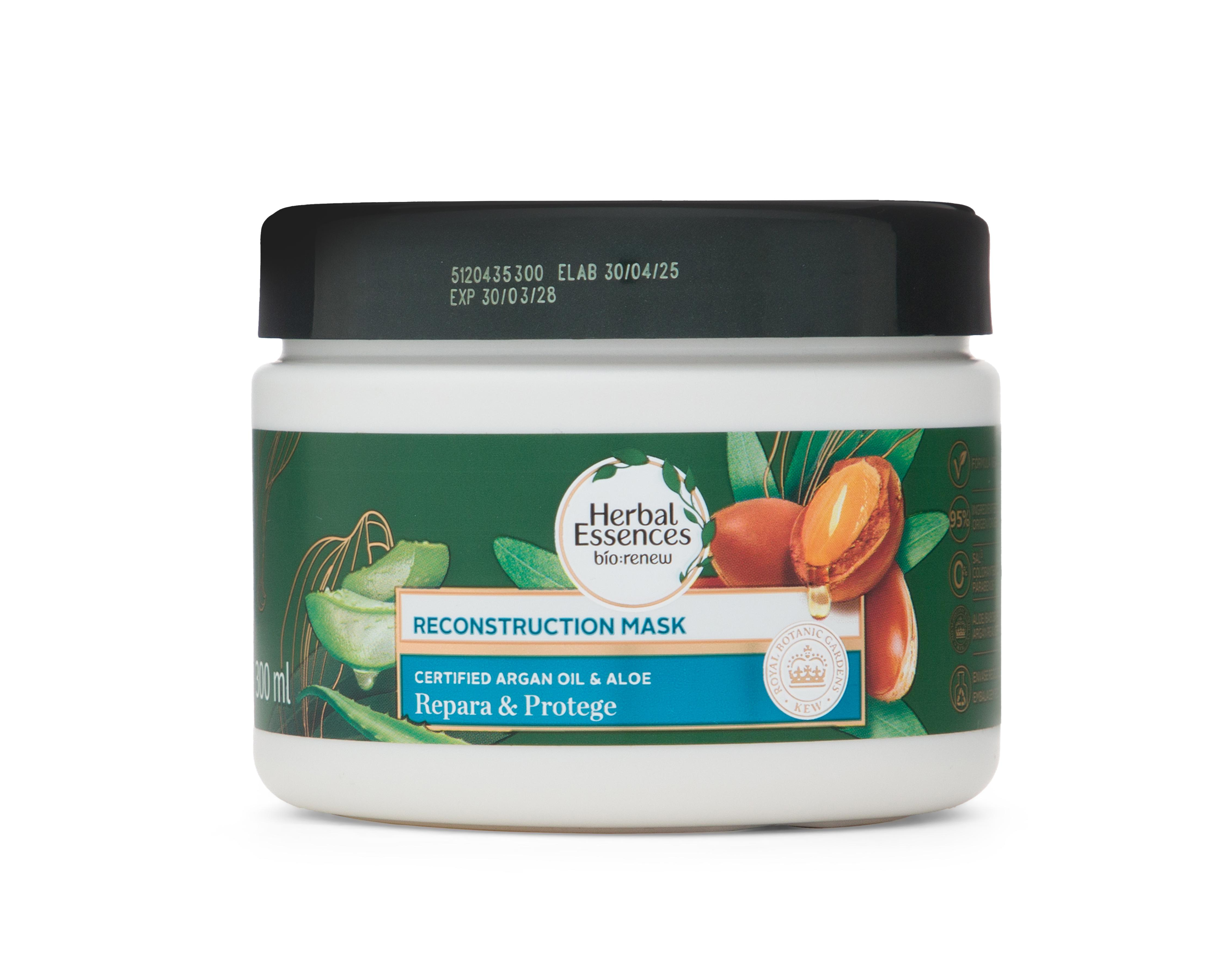 Foto 2 pulgar | Mascarilla Capilar Reconstructiva Herbal Essences Repara y Protege 300 ml