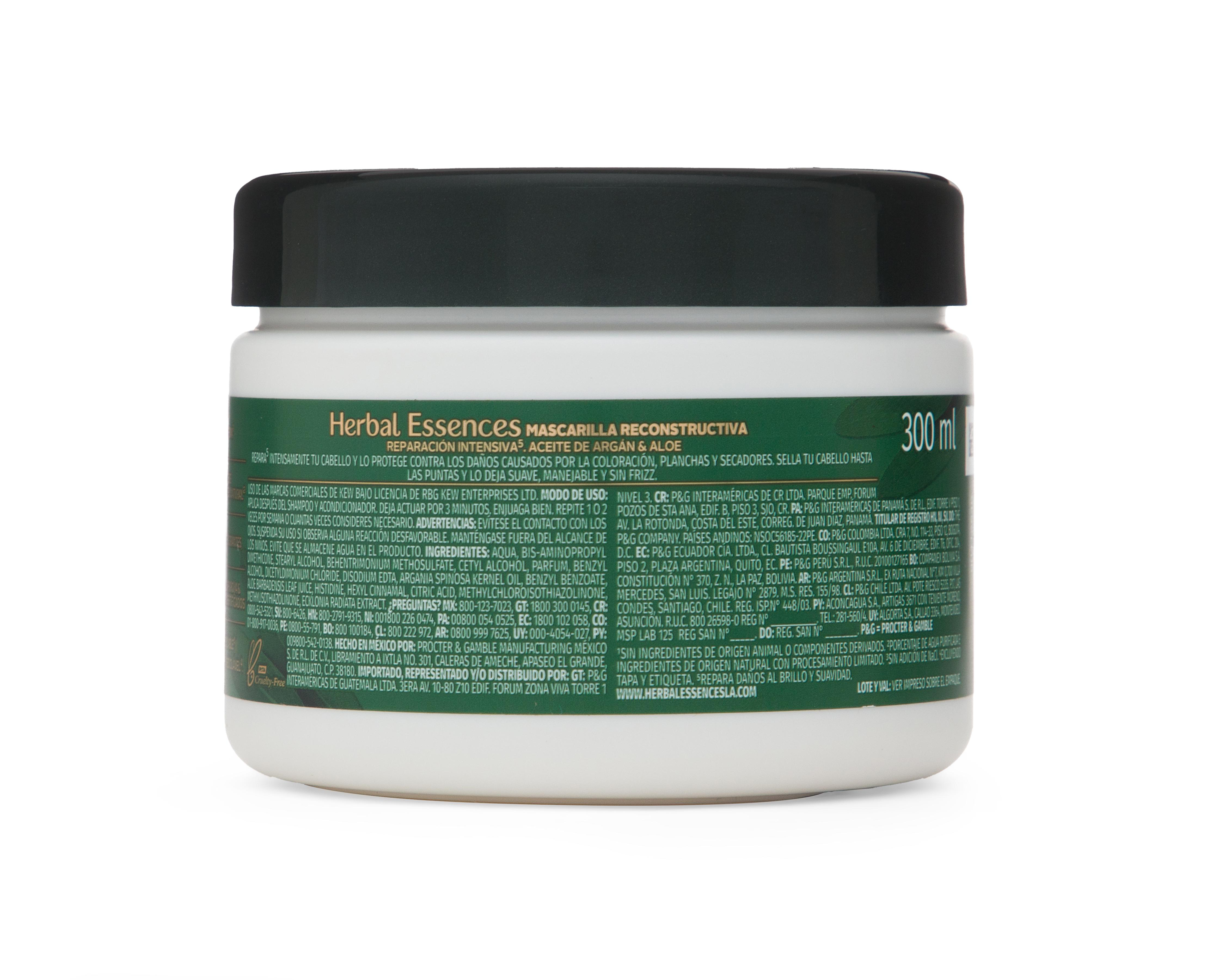 Foto 3 pulgar | Mascarilla Capilar Reconstructiva Herbal Essences Repara y Protege 300 ml