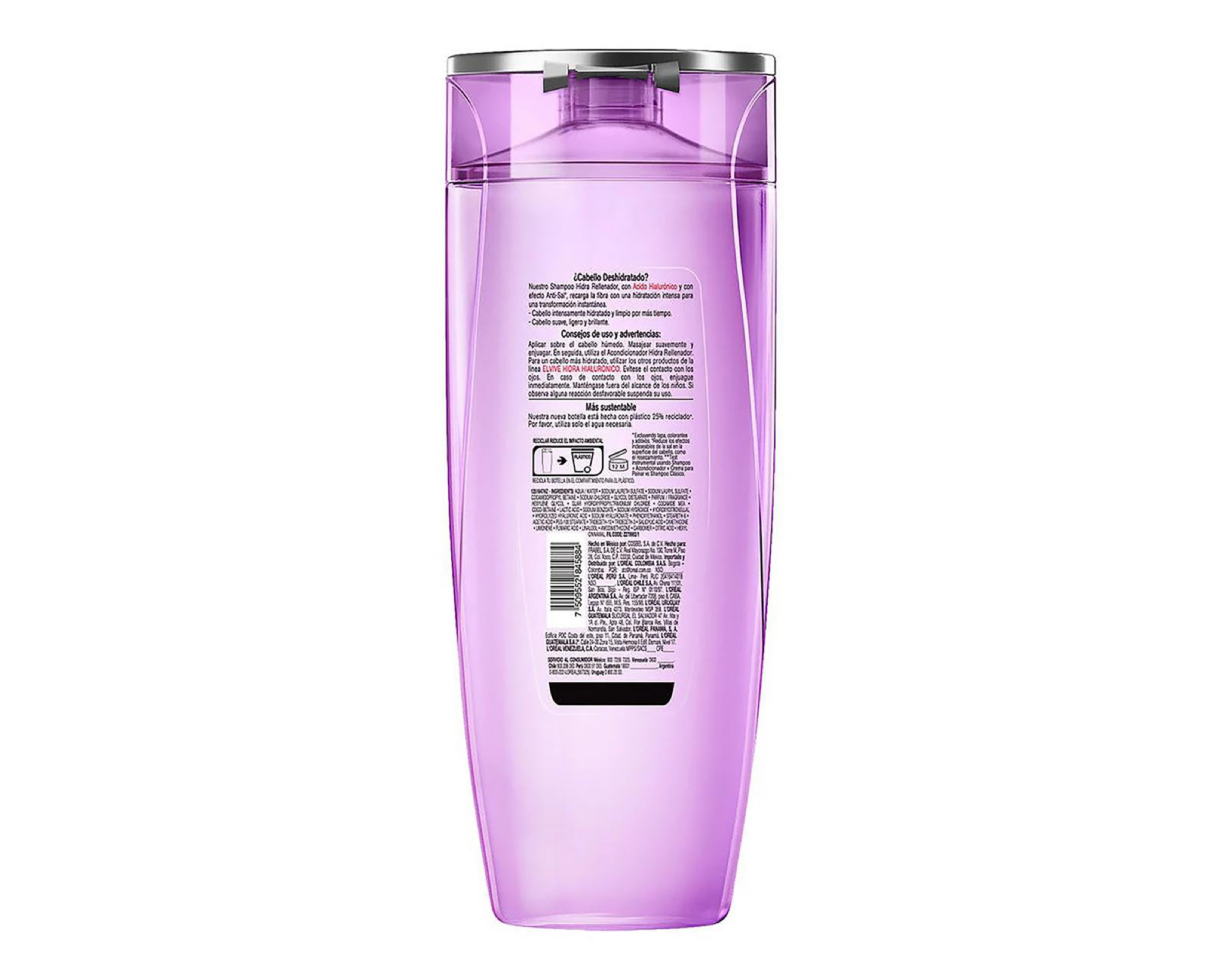 Foto 2 | Shampoo L'Oréal Elvive Hidra Hialurónico 370 ml
