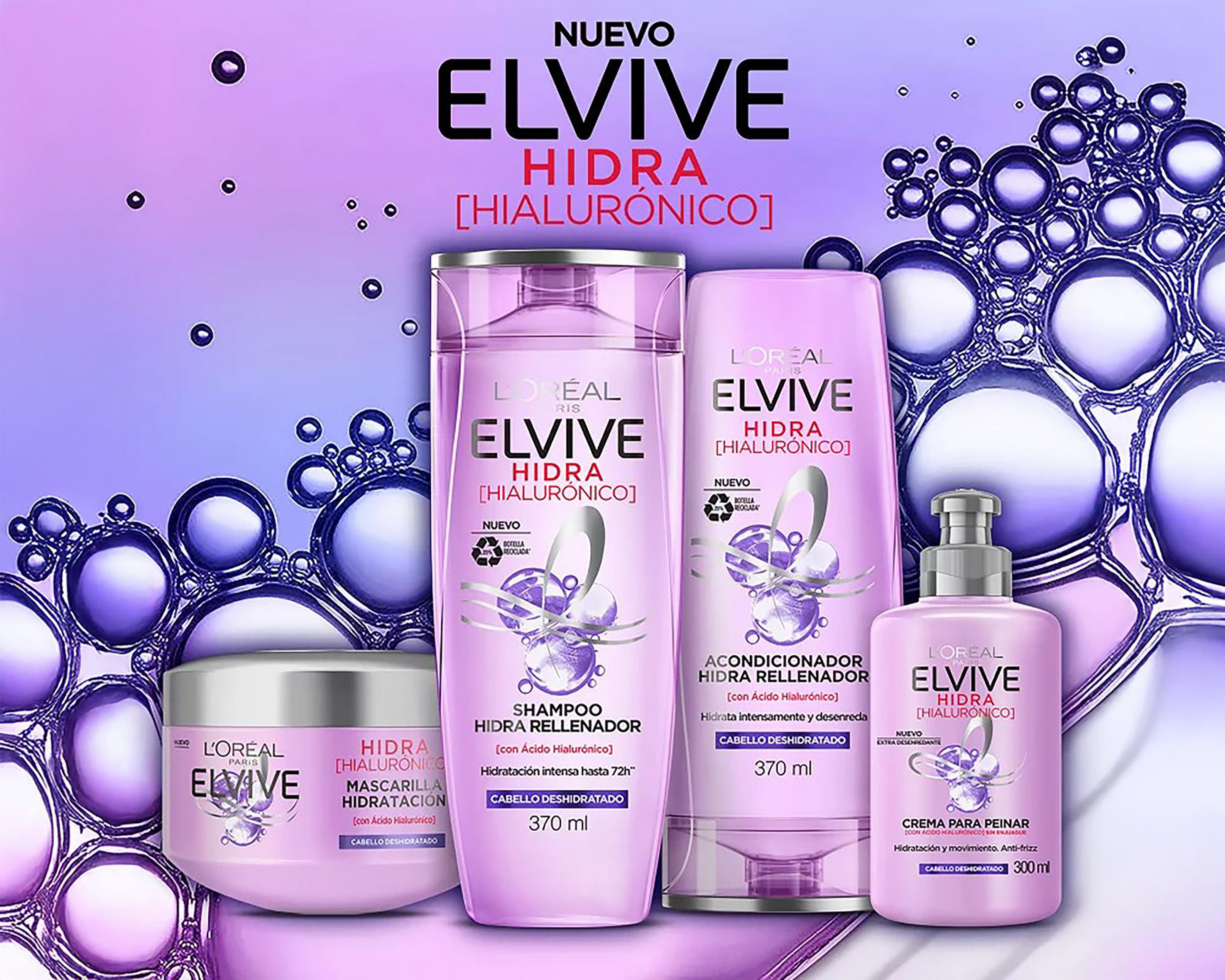 Foto 6 | Shampoo L'Oréal Elvive Hidra Hialurónico 370 ml