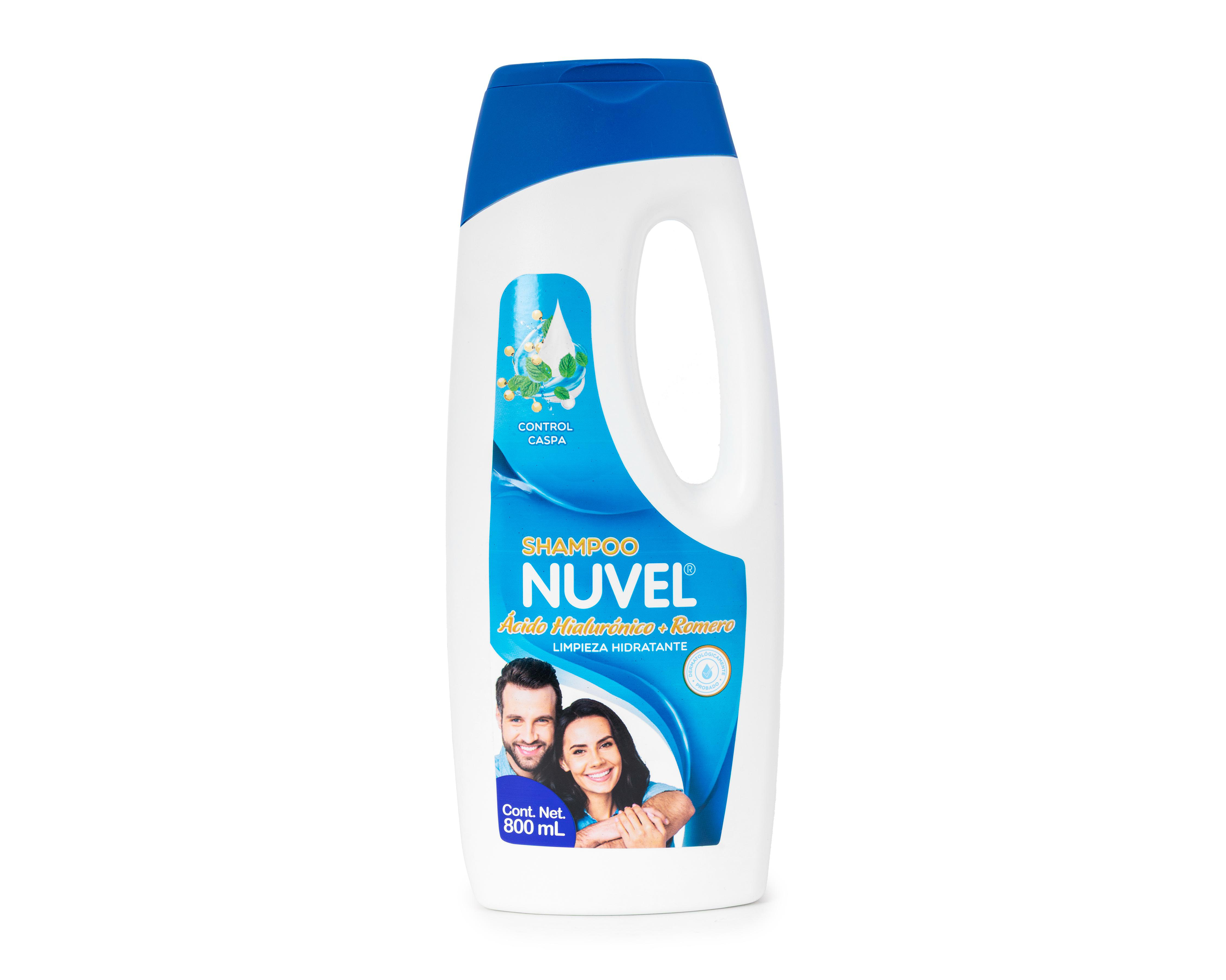 Foto 2 pulgar | Shampoo Nuvel Limpieza Hidratante Ácido Hialurónico y Romero 800 ml