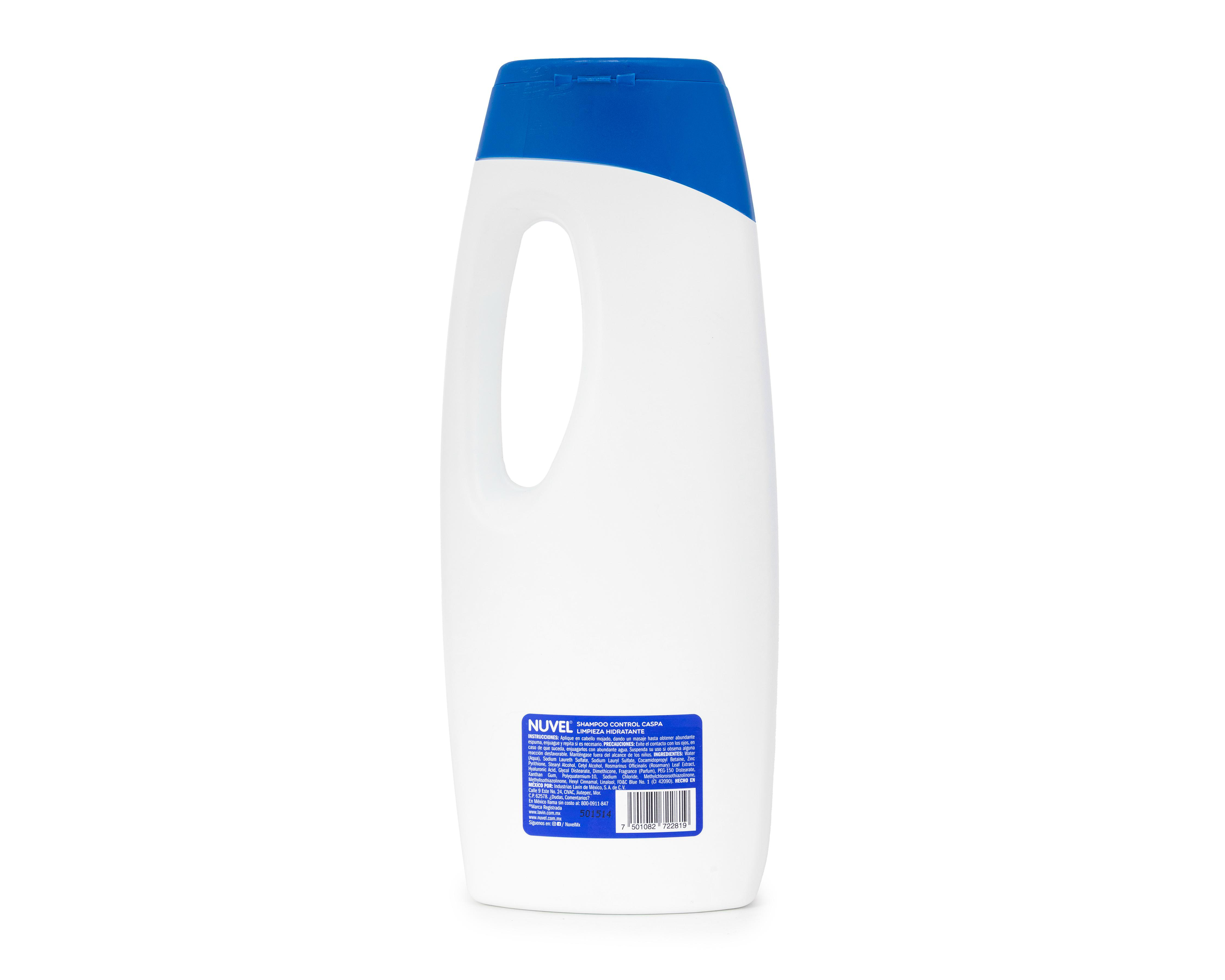 Foto 3 pulgar | Shampoo Nuvel Limpieza Hidratante Ácido Hialurónico y Romero 800 ml