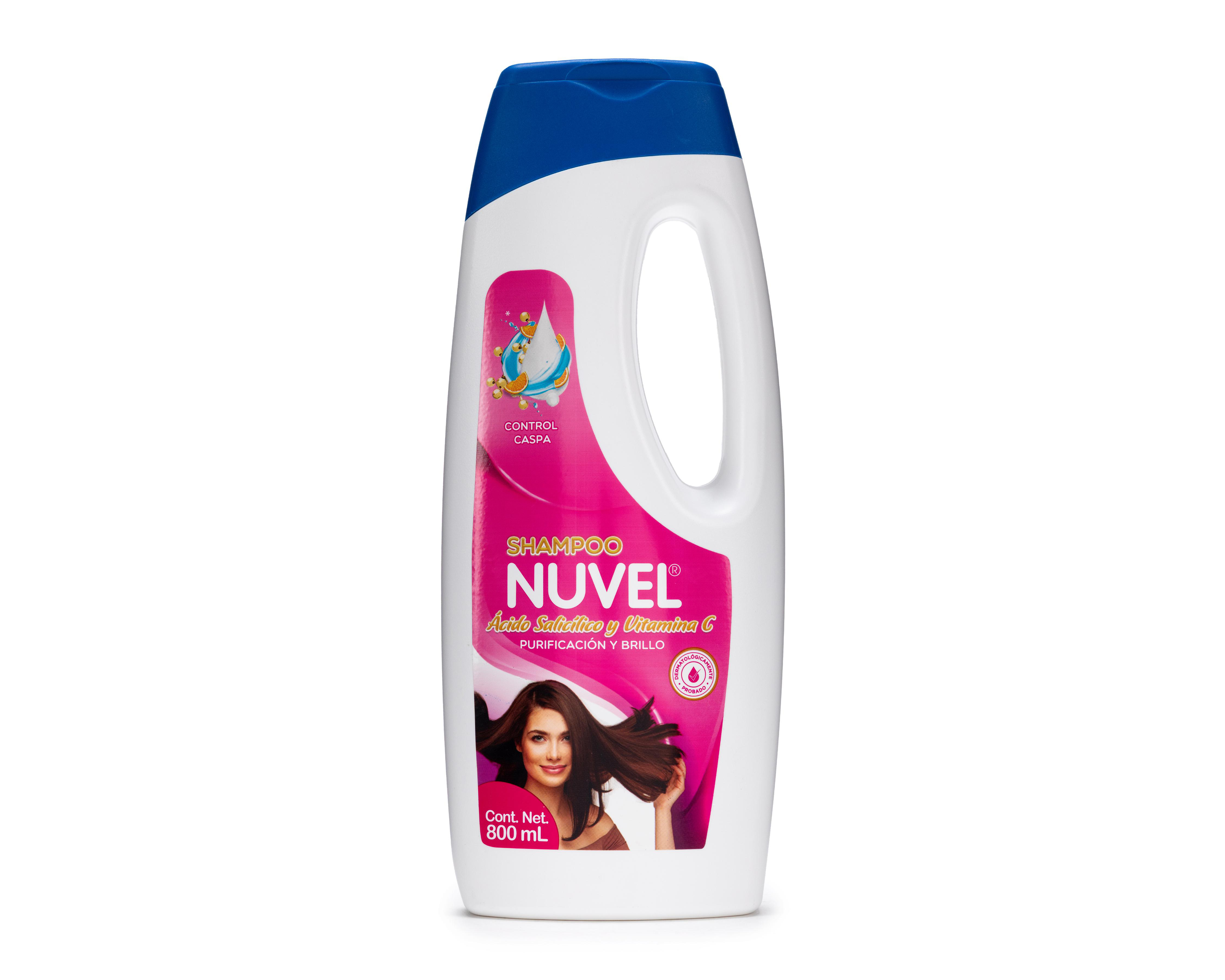 Foto 1 | Shampoo Nuvel Purificación y Brillo Ácido Salicílico y Vitamina C 800 ml