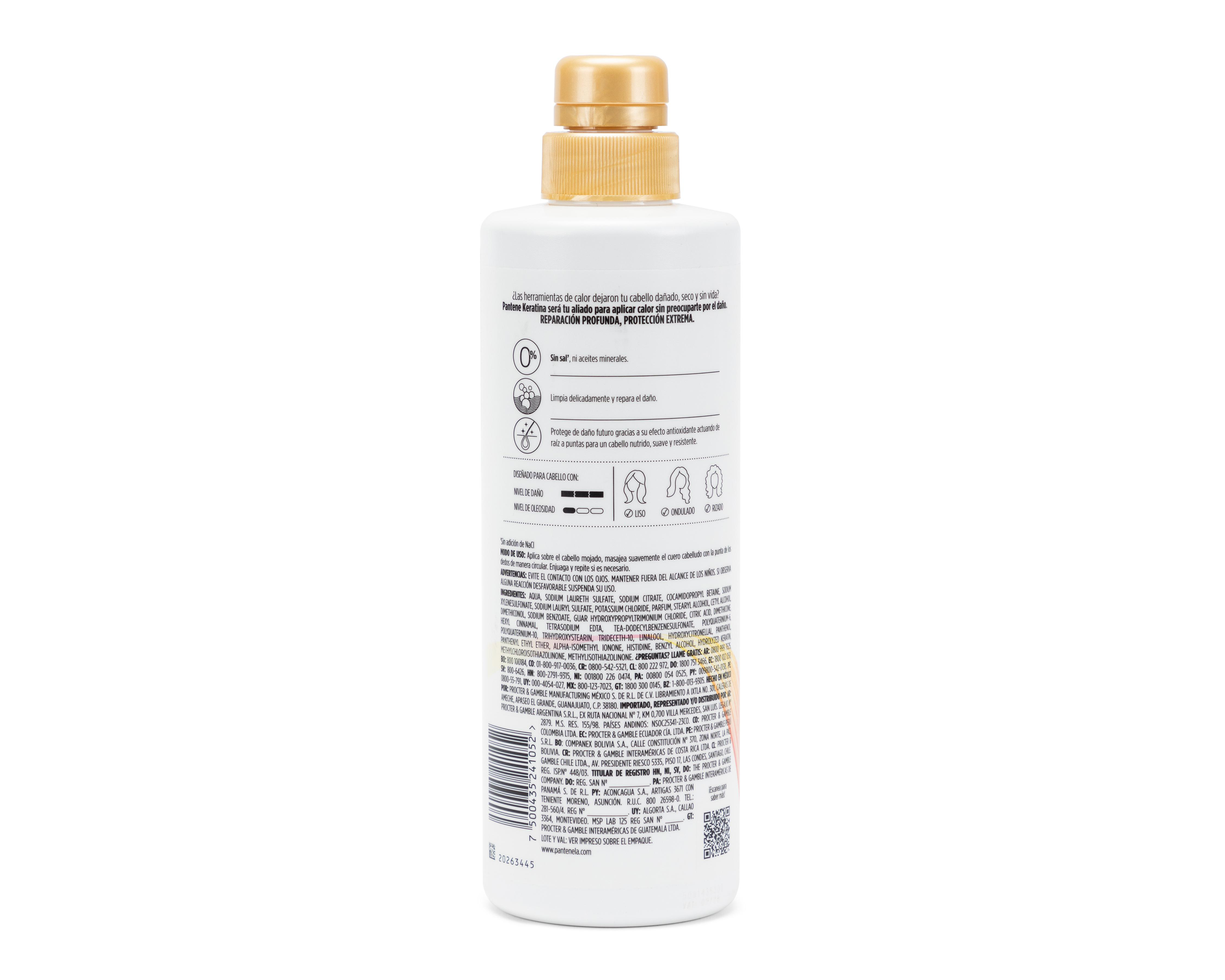 Foto 3 pulgar | Shampoo Pantene Pro-V Miracles Keratina Repara y Protege 510 ml