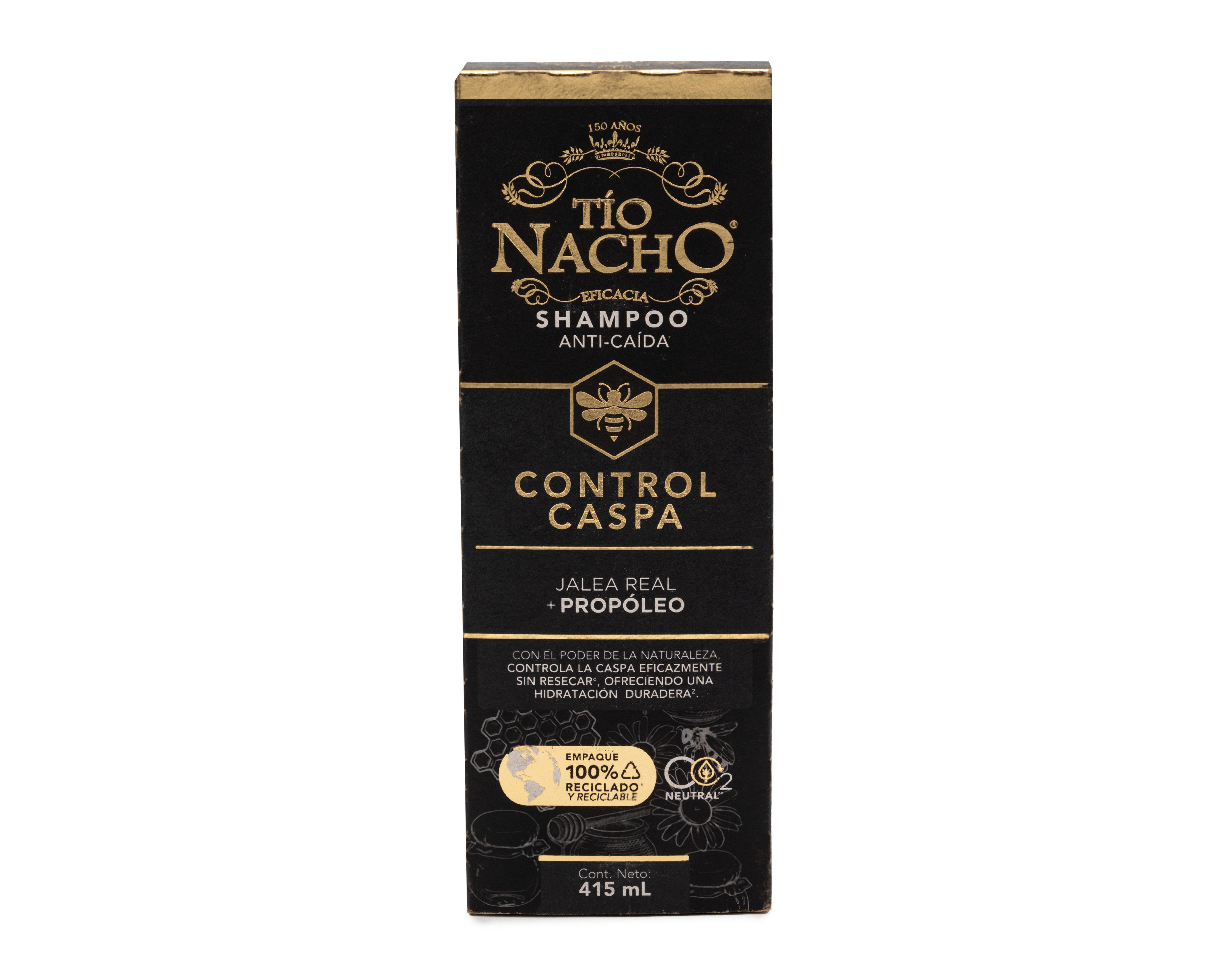 Foto 1 | Shampoo Tío Nacho Control Caspa con Jalea Real + Propóleo 415 ml