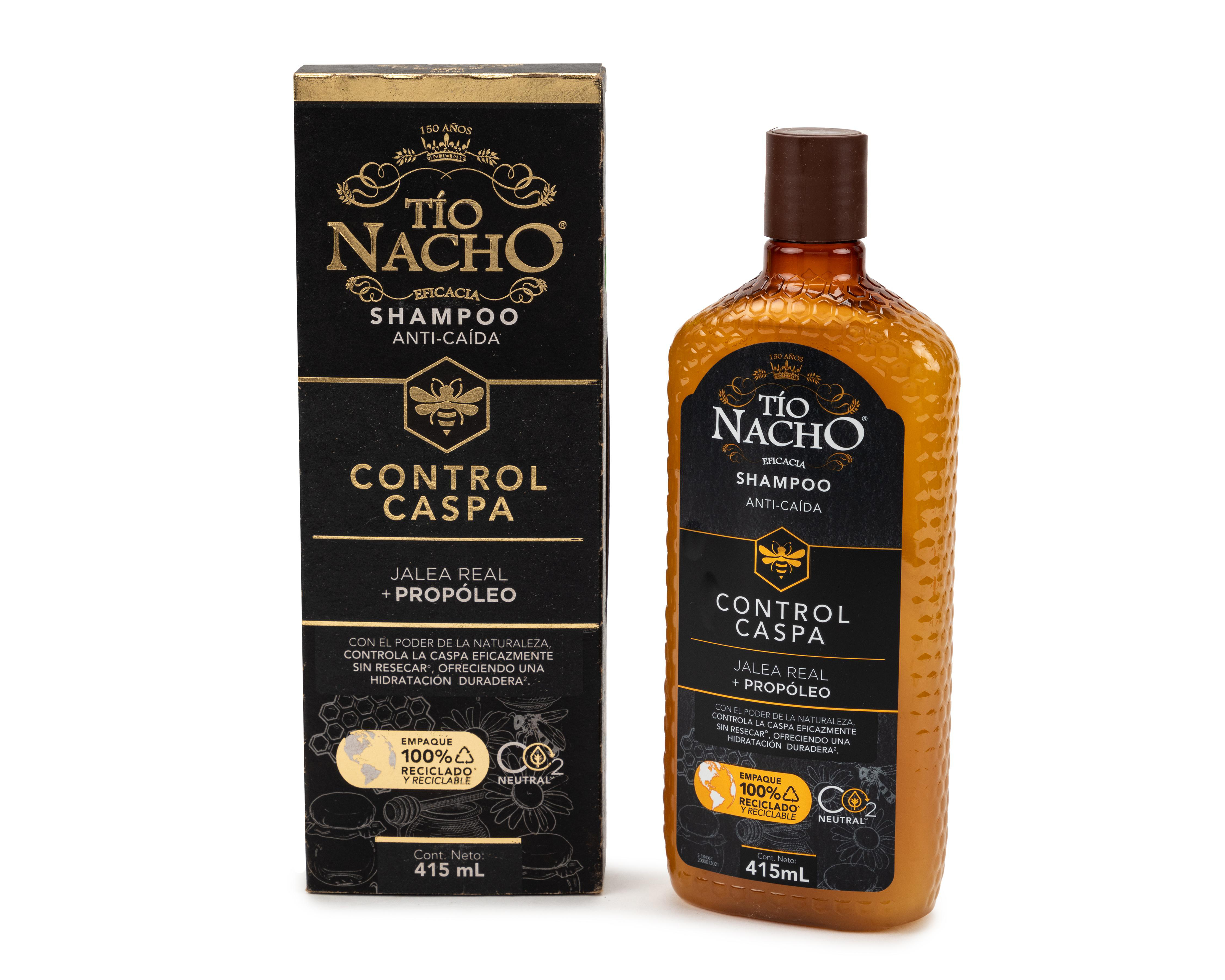 Foto 3 | Shampoo Tío Nacho Control Caspa con Jalea Real + Propóleo 415 ml