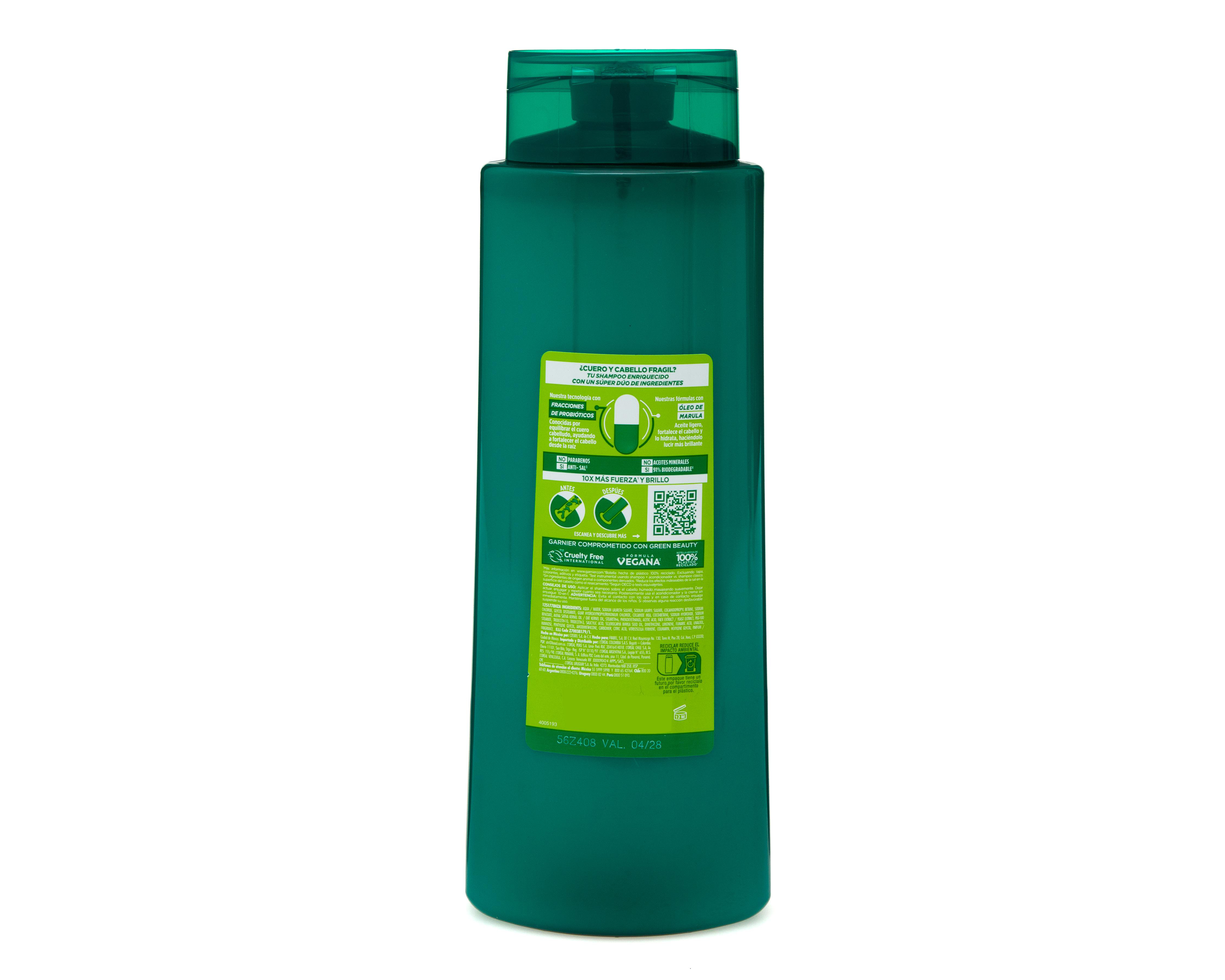 Foto 2 | Shampoo Garnier Fructis Probióticos Fuerza 650 ml