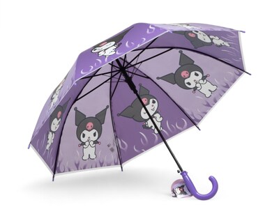 Foto 3 | Paraguas Infantil Kuromi Morado con Colgante