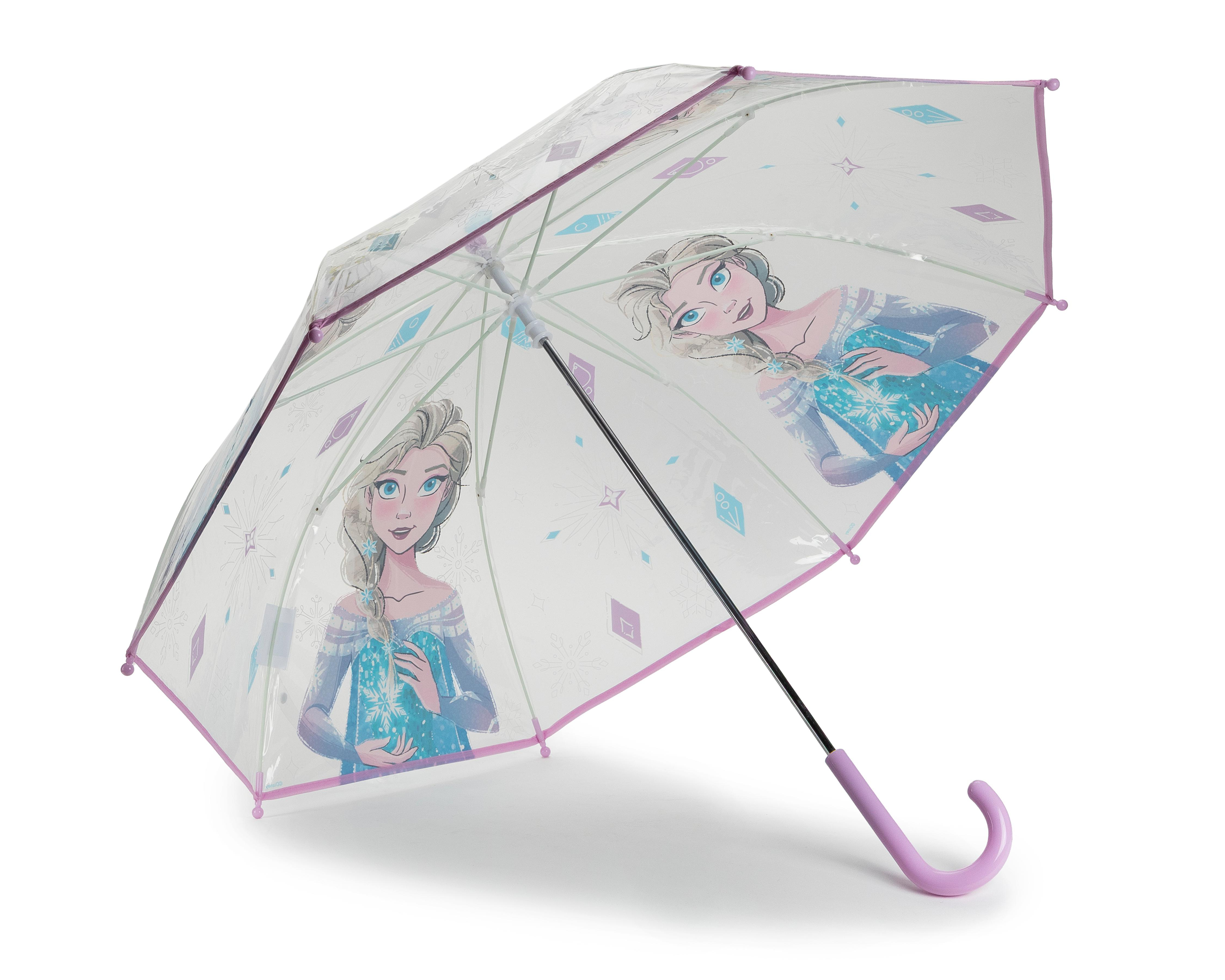 Foto 4 pulgar | Paraguas Infantil Disney Multicolor Plegable Elsa