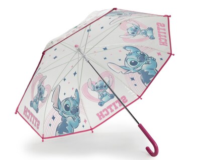 Foto 4 | Paraguas Infantil Disney Multicolor Plegable Stitch