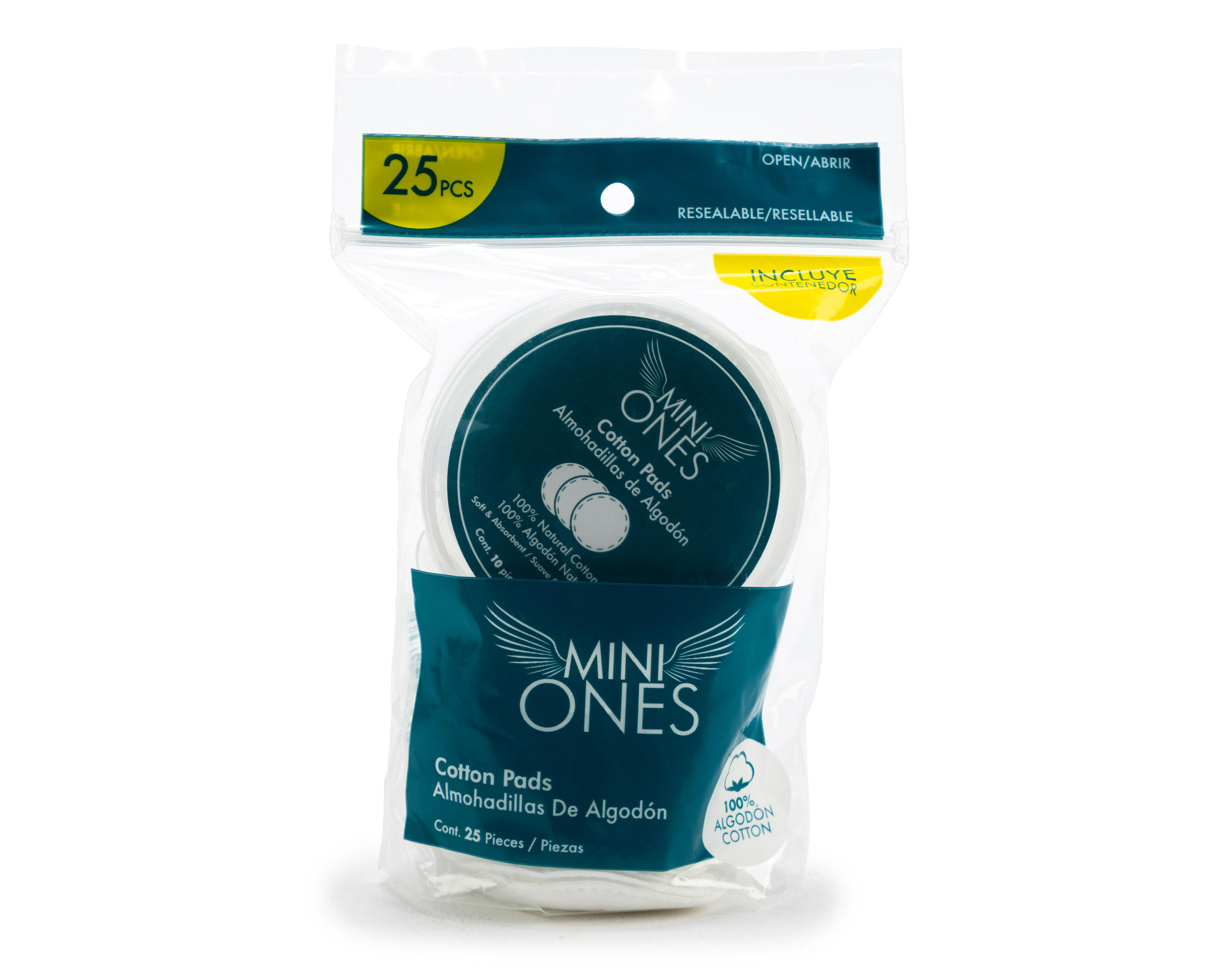 Almohadillas Desmaquillantes Mini Ones 25 Piezas